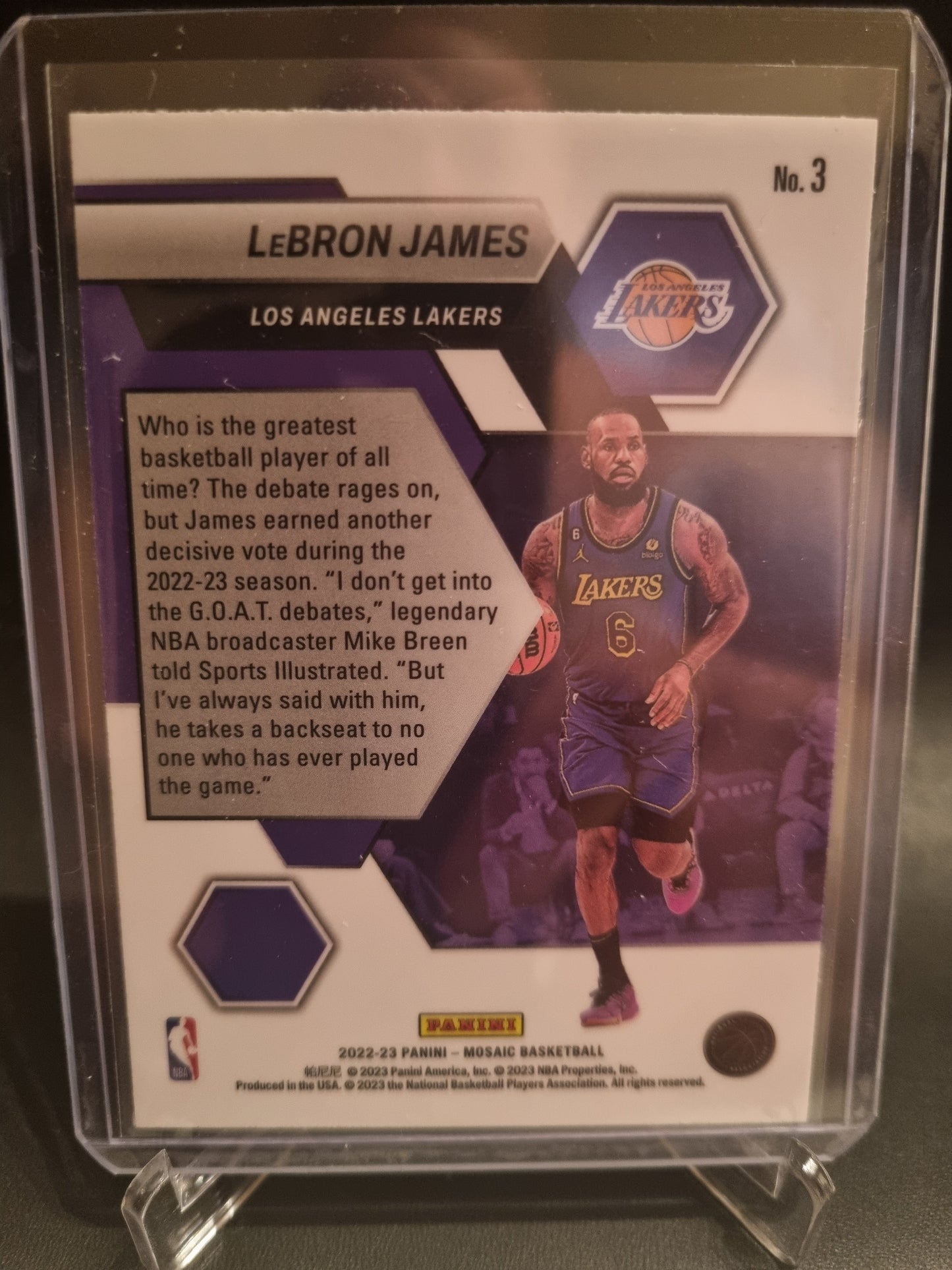 2022-23 Panini Mosaic #3 Lebron James Montage