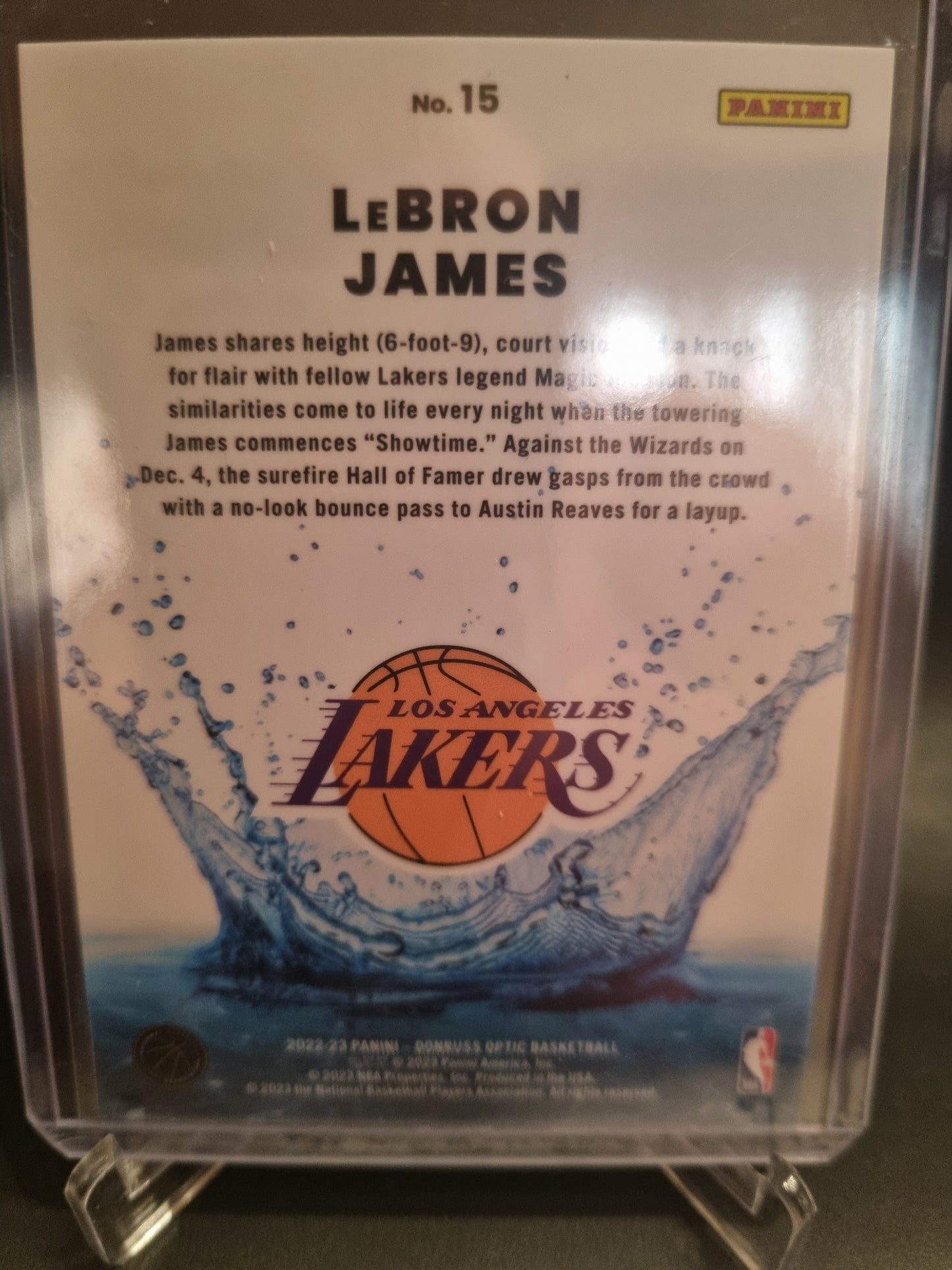 2022-23 Panini Donruss Optic #15 Lebron James Splash