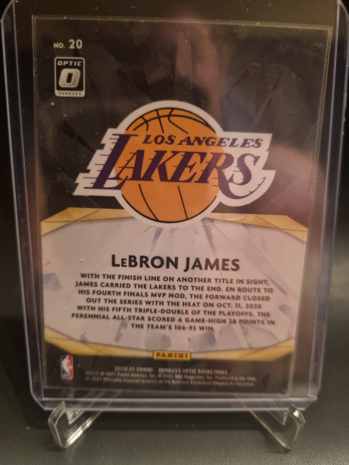 2021-22 Panini Donruss Optic #20 Lebron James Winner Stays