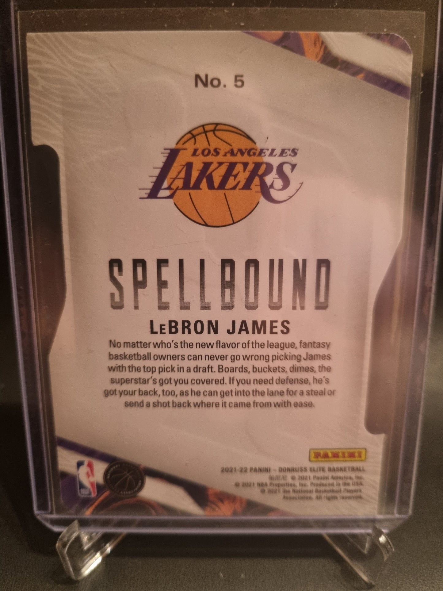 2022-23 Panini Donruss Elite #5 Lebron James Orange Die Cut O