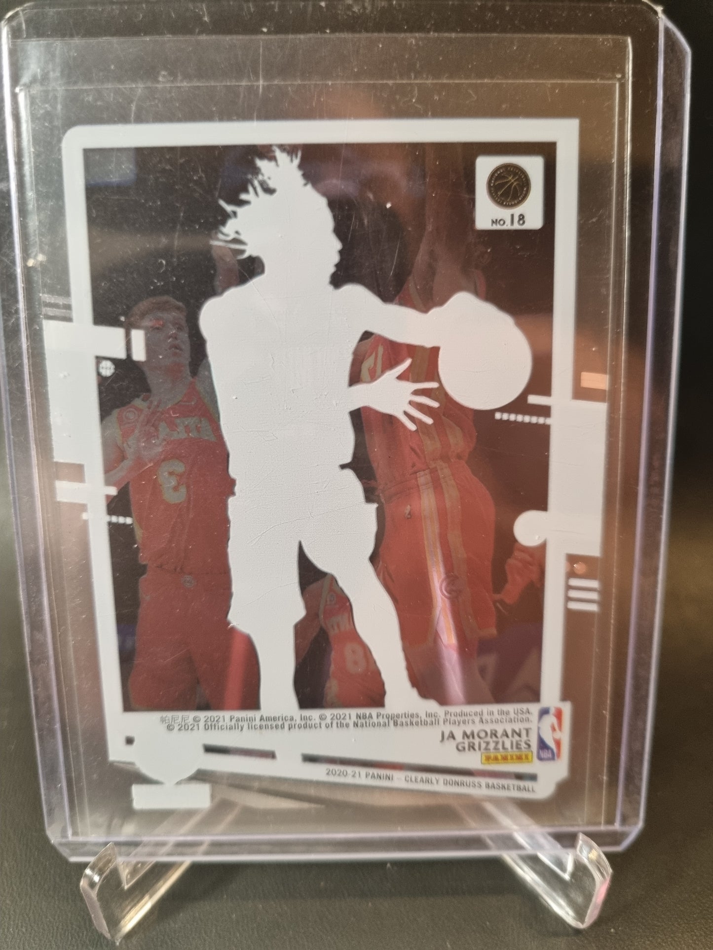 2020-21 Panini Clearly Donruss #18 JA Morant Clearly
