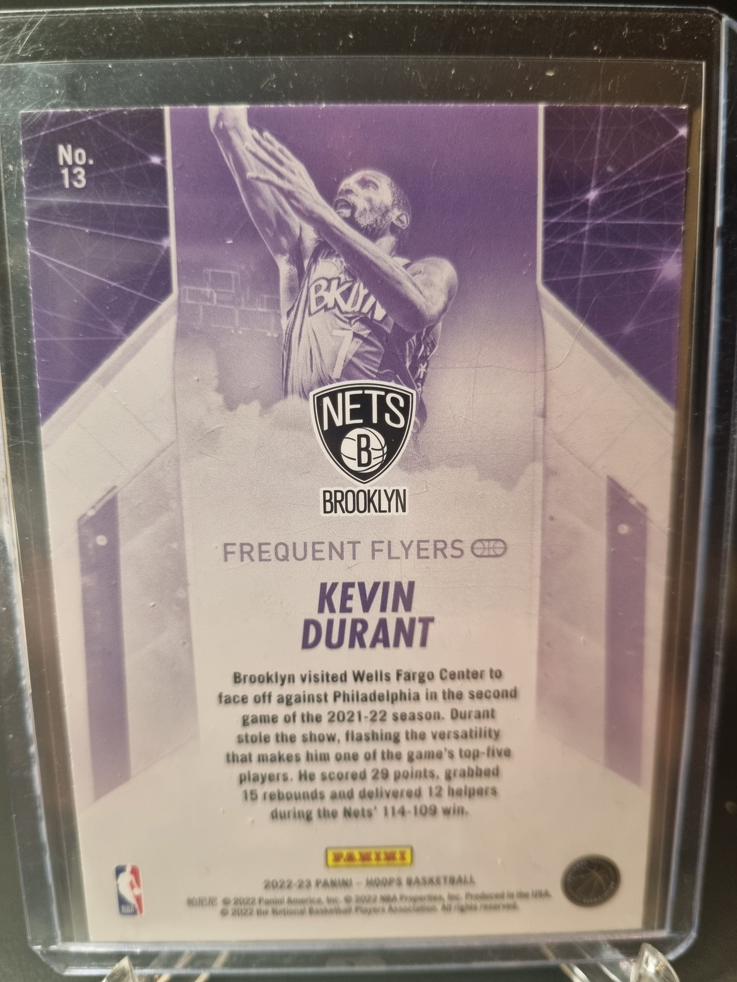 2022-23 Panini Hoops #13 Kevin Durant Frequent Flyers