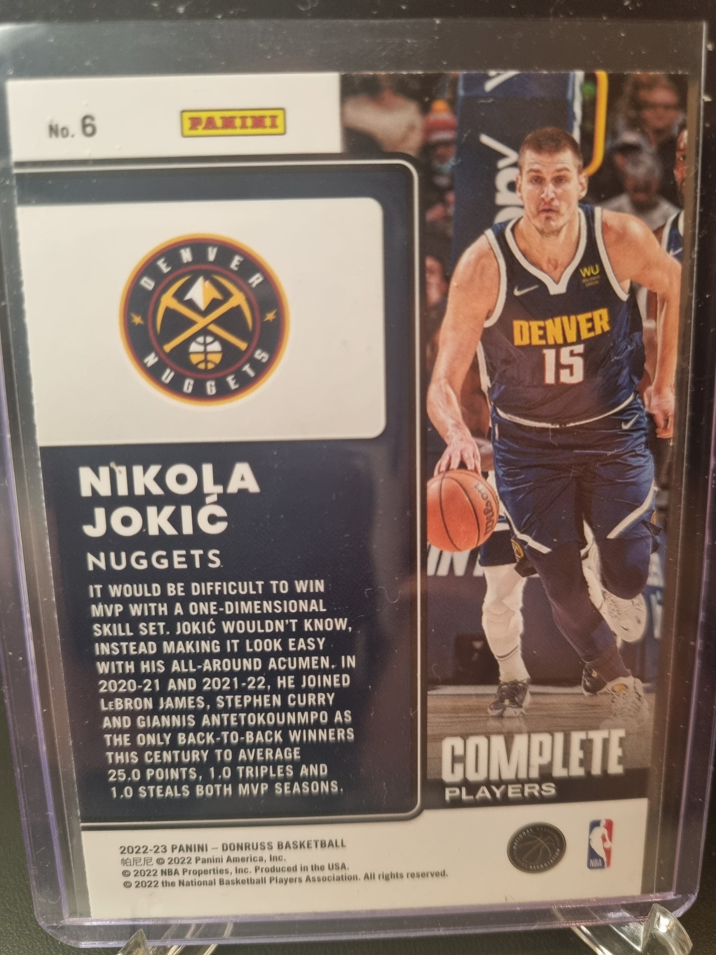 2022-23 Panini Donruss #6 Nikola Jokic Complete Players
