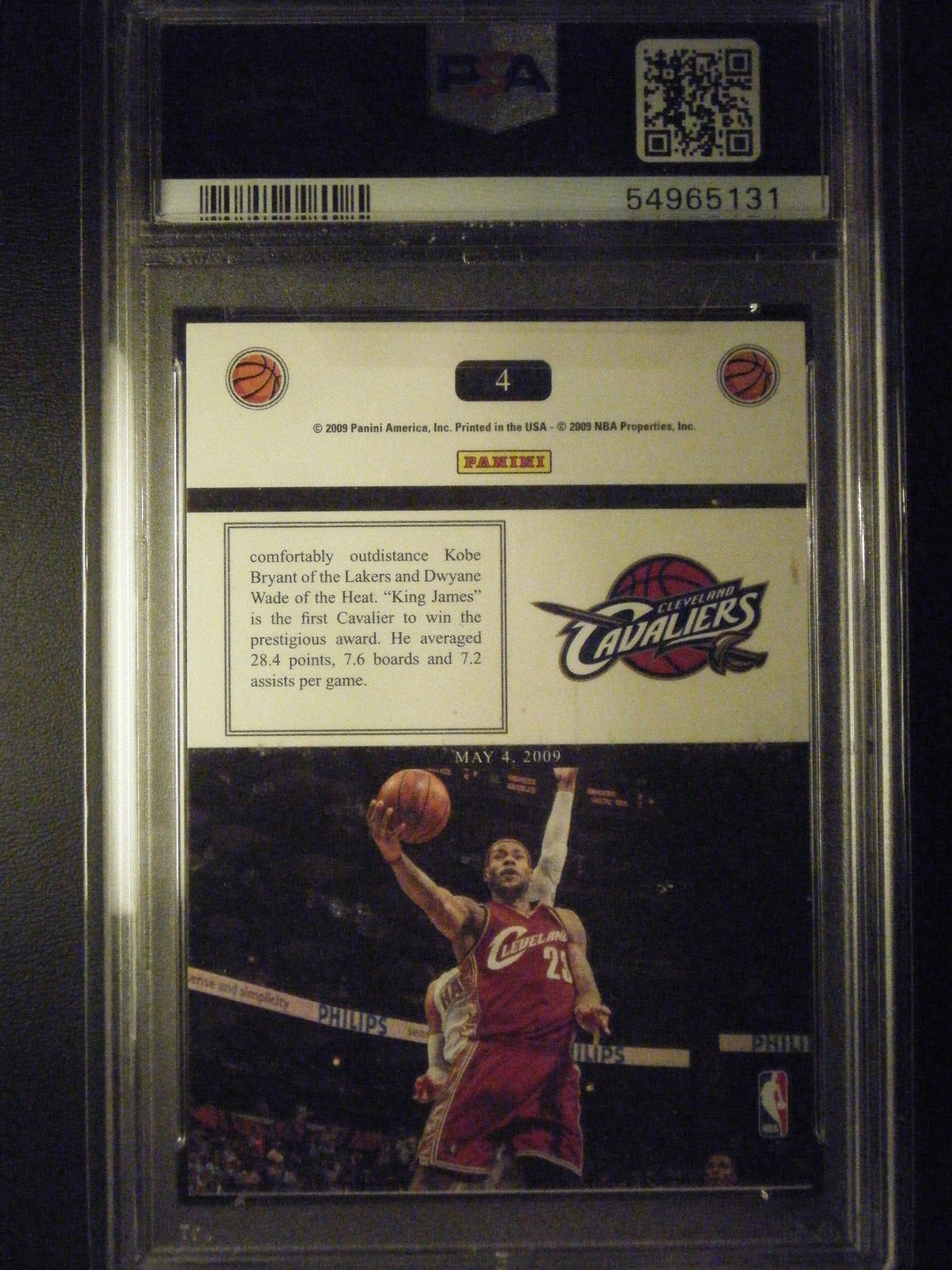 Lebron James Panini Headliners PSA 10 Gem Mint