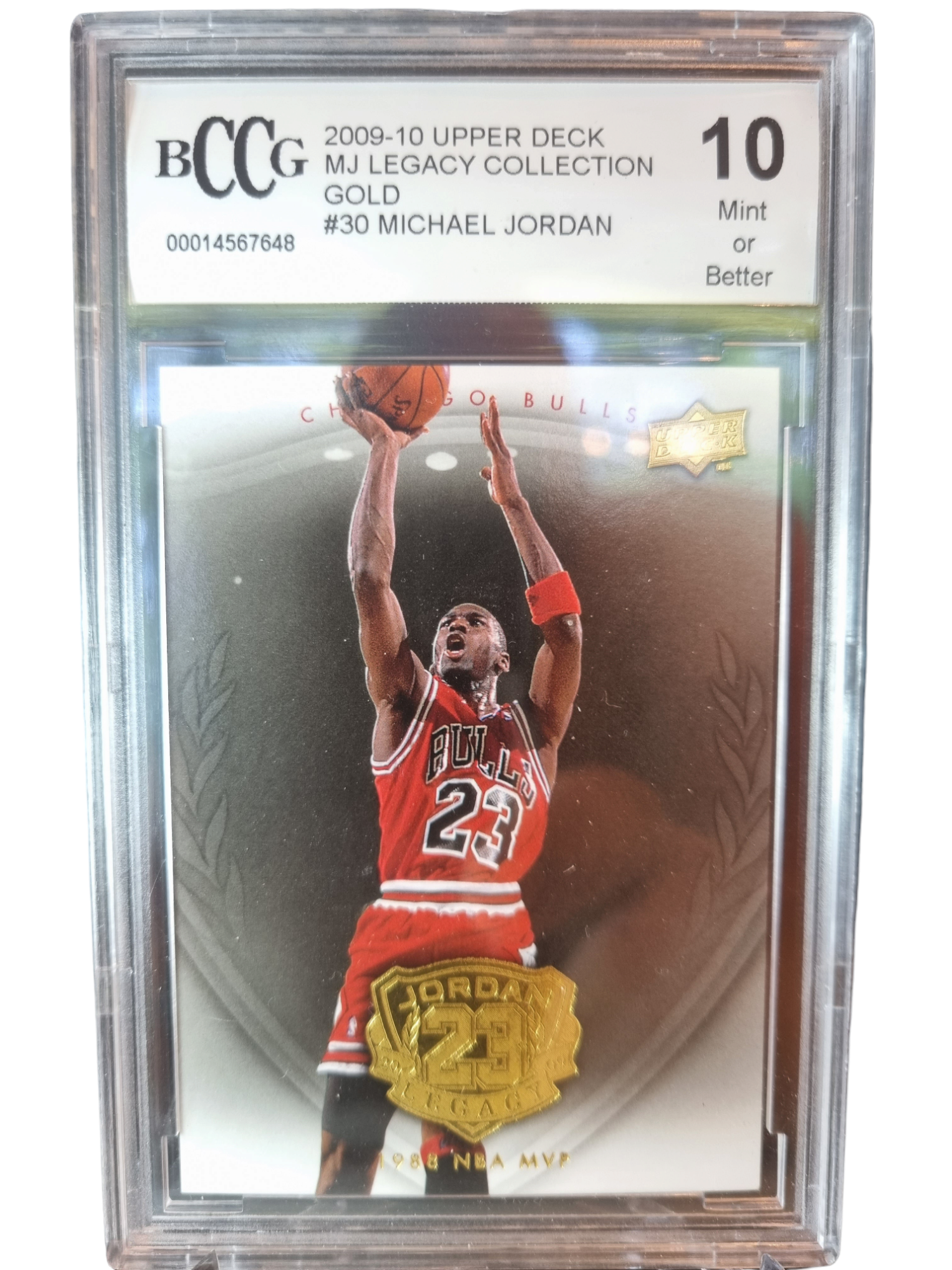2009 Upper Deck 30 Michael Jordan Legacy Collection BGS 10 Mint