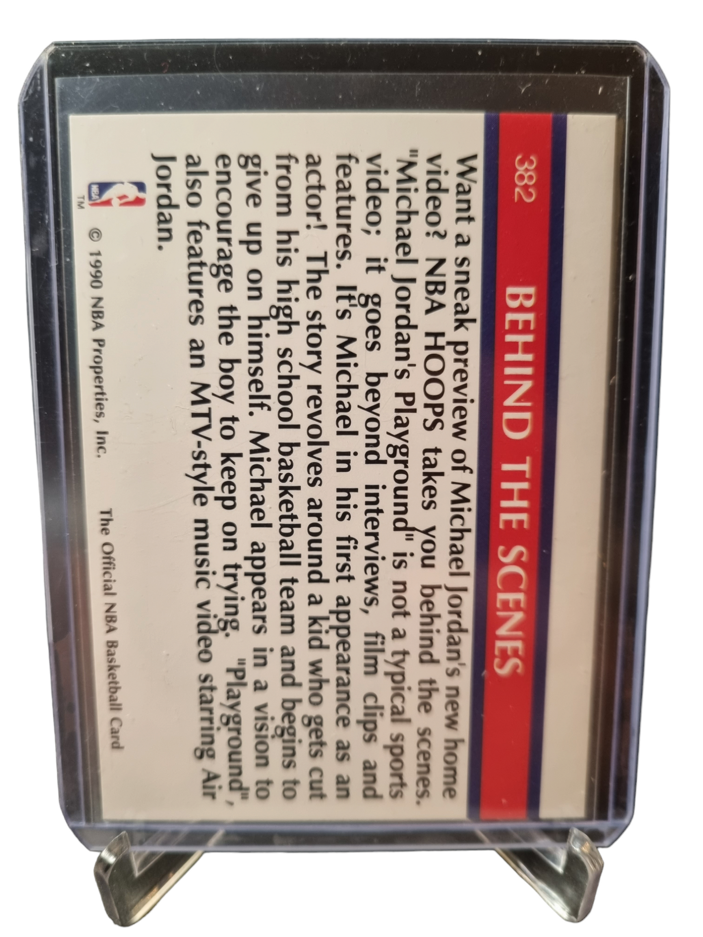 1990 Hoops #382 Michael Jordan Behind The Scenes