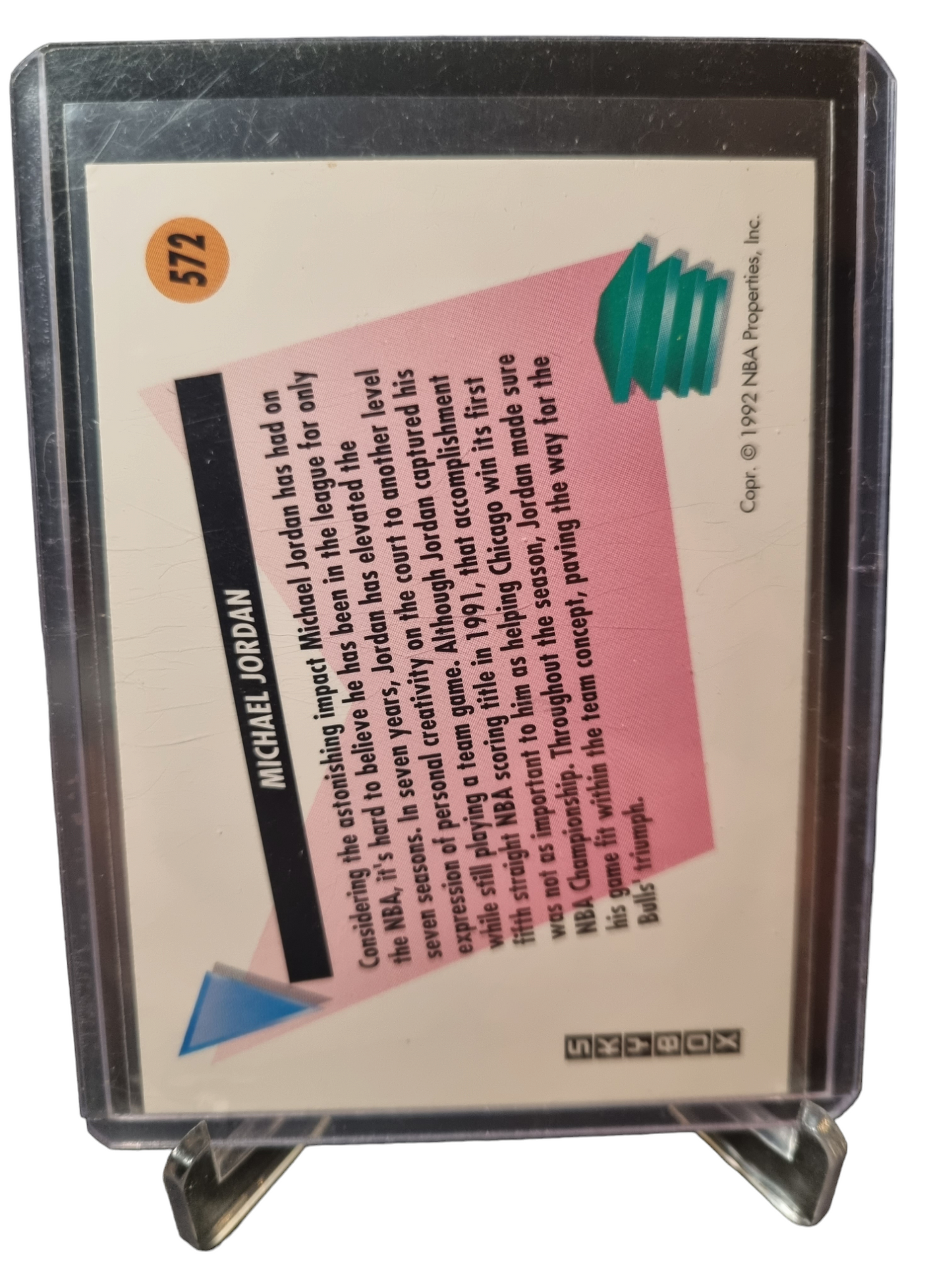1992 Sky Box #572 Michael Jordan Sky Box Salutes