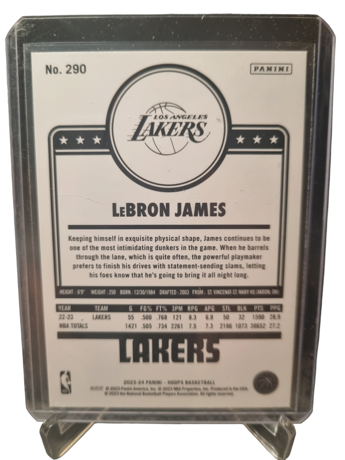 2023-24 Panini Hoops #290 Lebron James