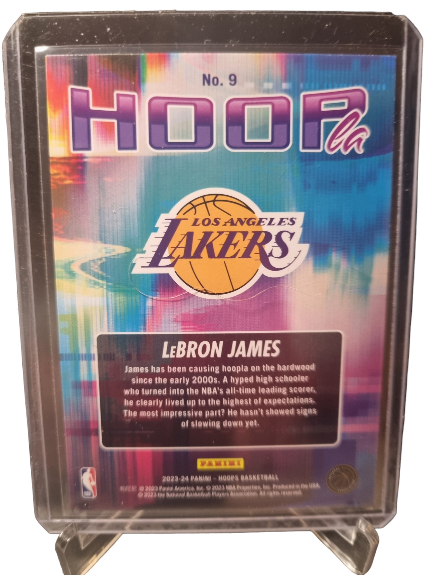 2023-24 Panini Hoops #9 Lebron James Hoop La