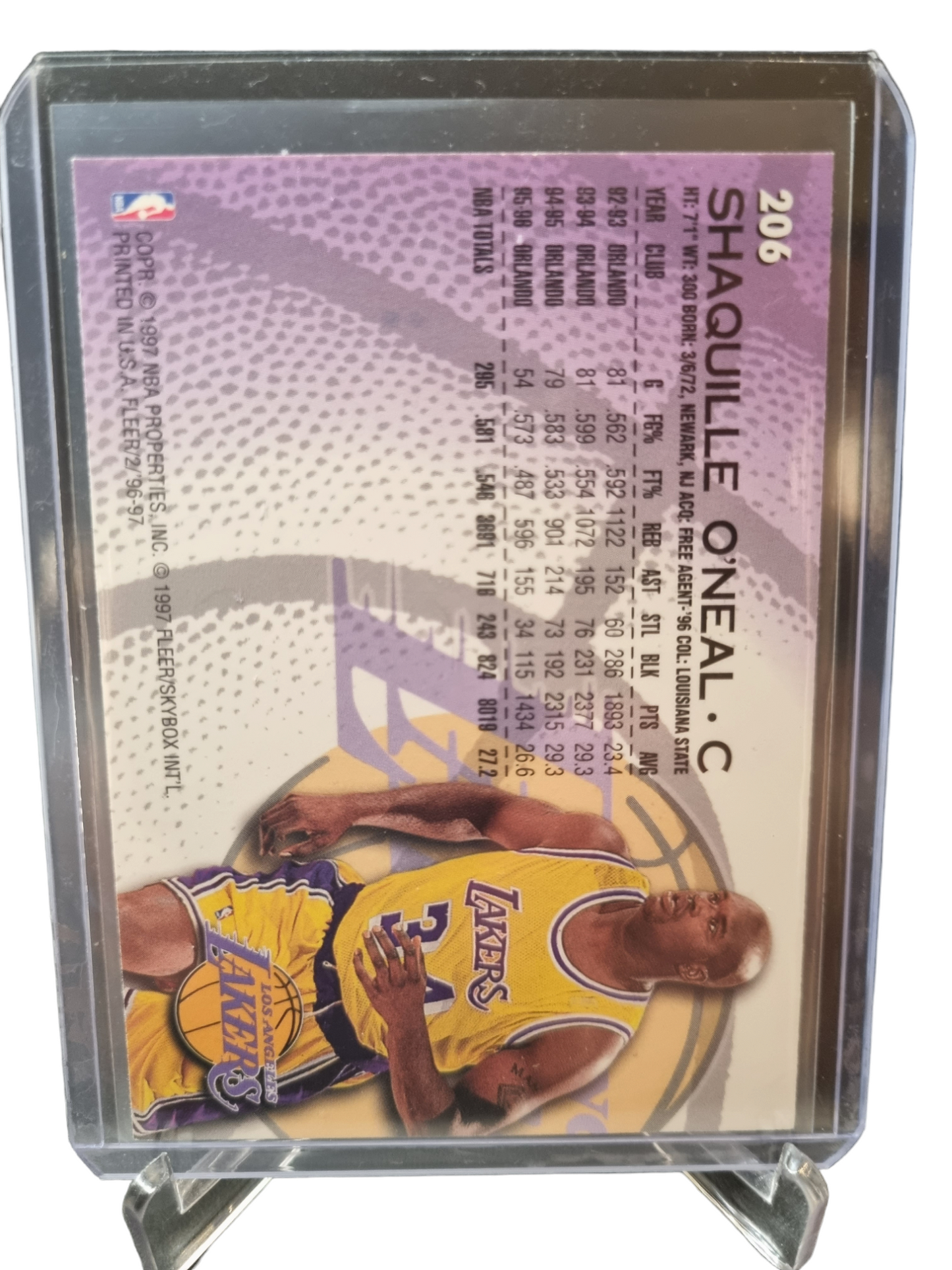 1996-97 Fleer #206 Shaquille O'Neal