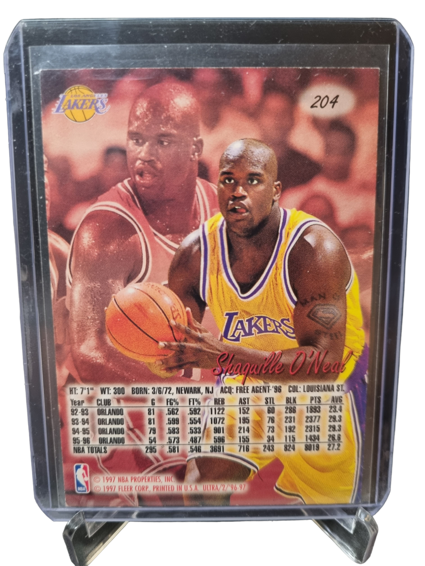 1996-97 Fleer #204 Shaquille O'Neal