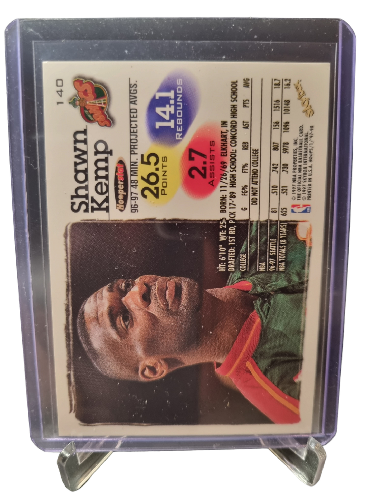 1997 Hoops #140 Shawn Kemp