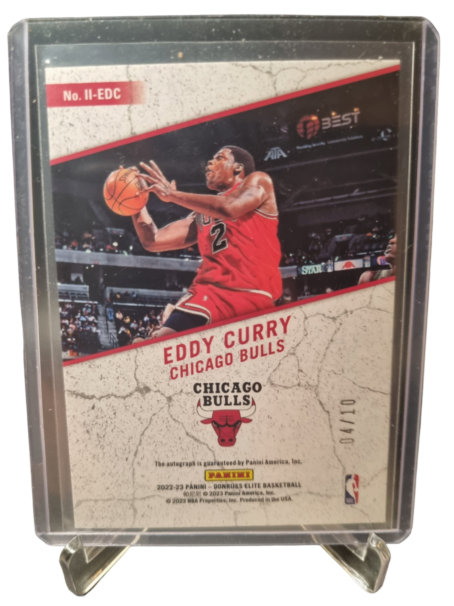 2022-23 Panini Donruss Elite #II-EDC Eddy Curry Impact Impressions Autograph 04/10