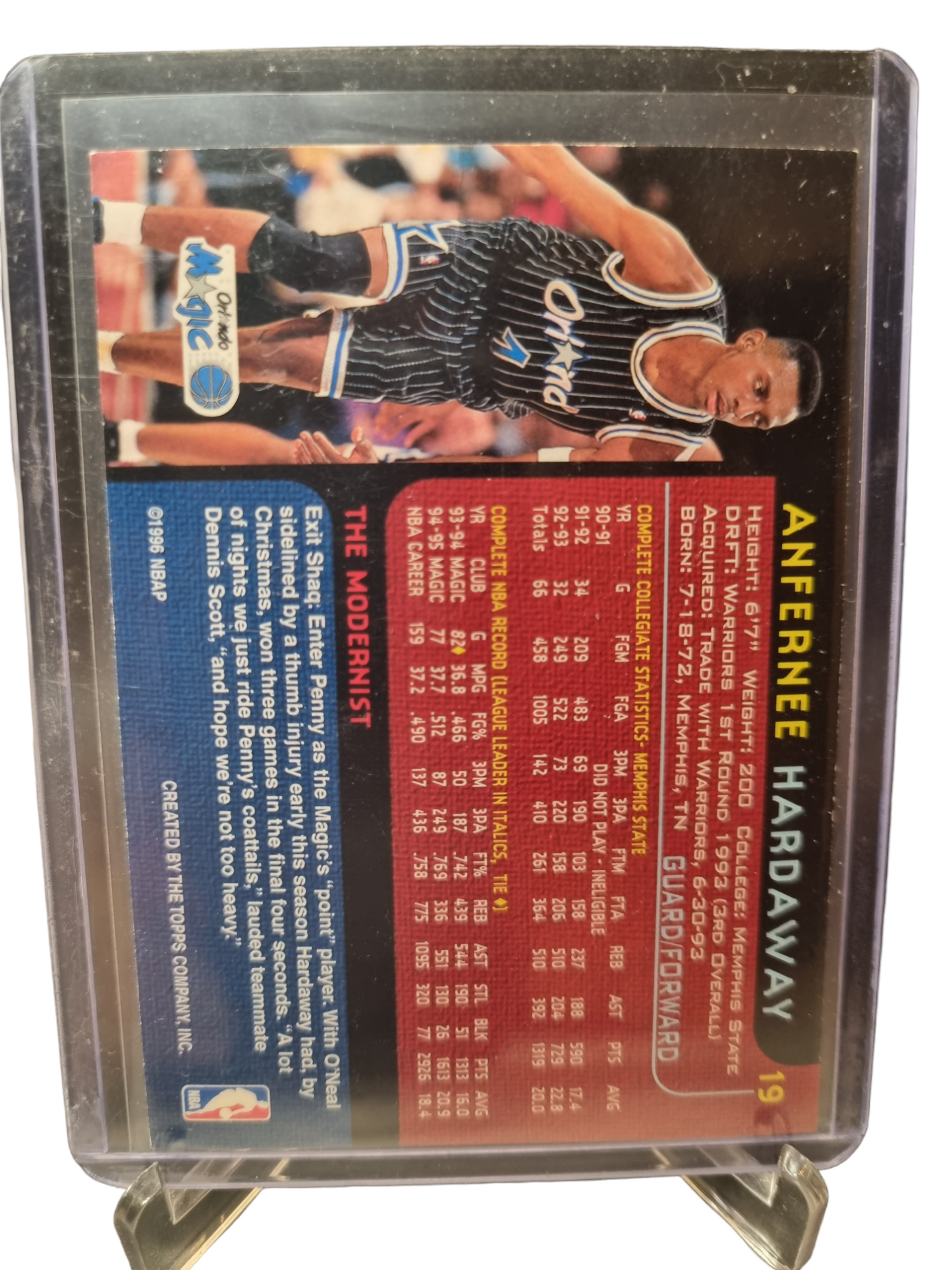 1996 Topps #19 Anfernee Hardaway The Modernists