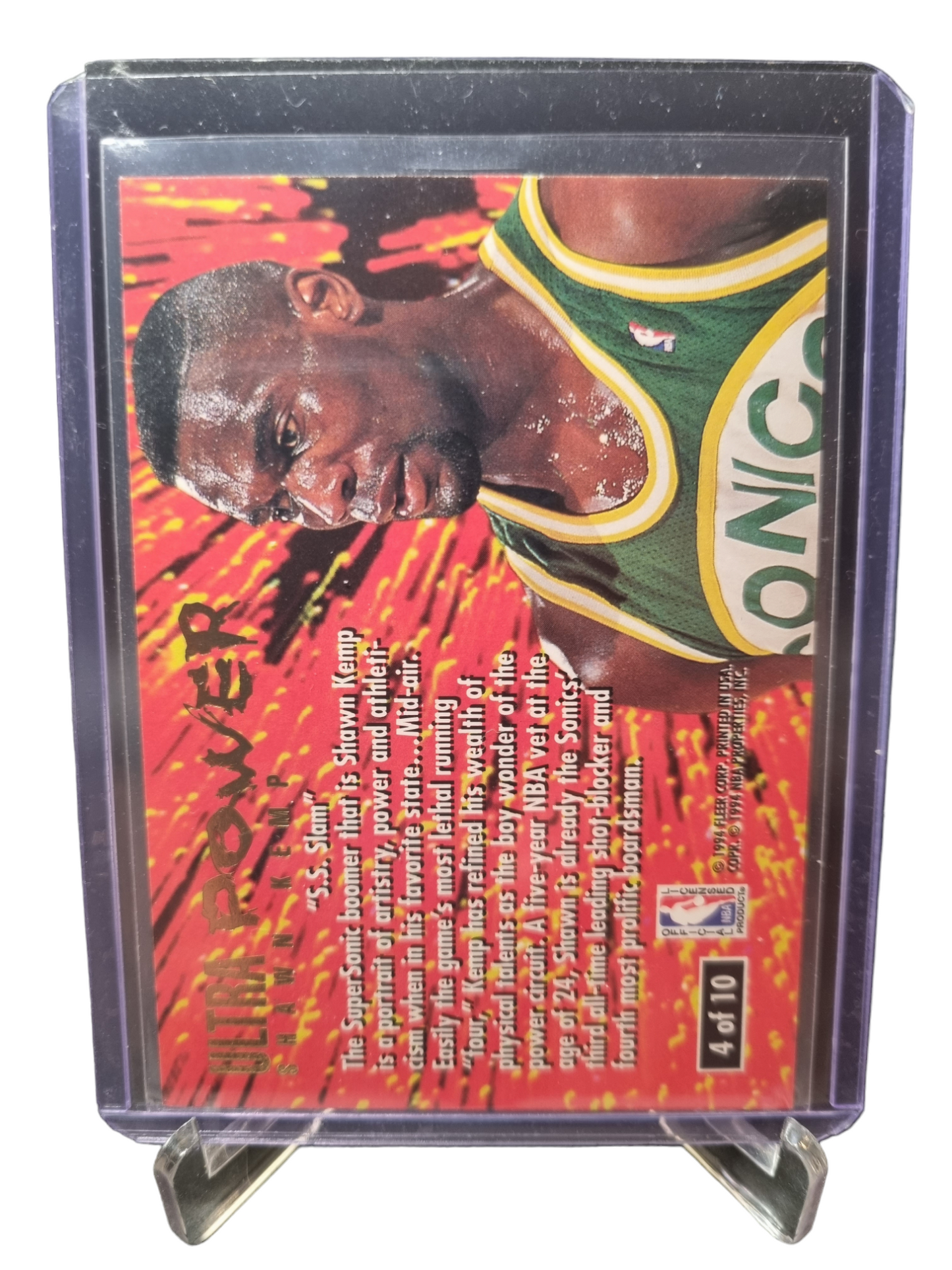 1993-94 Fleer #4 of 10 Shawn Kemp Ultra Power