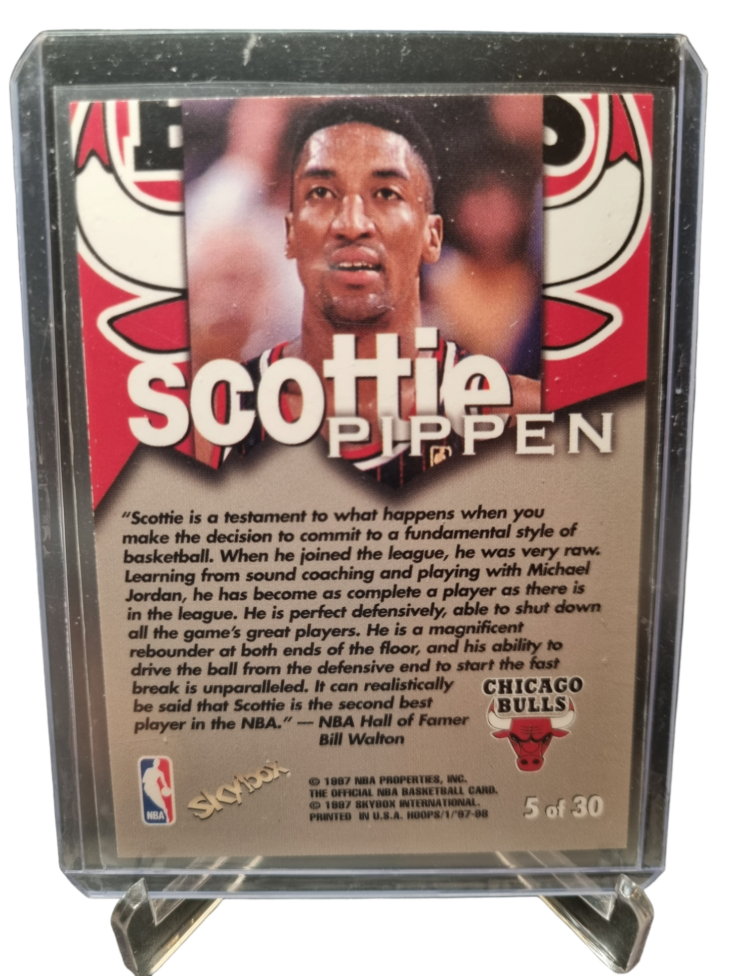 1997 Hoops #5 of 30 Scottie Pippen Talkin Hoops