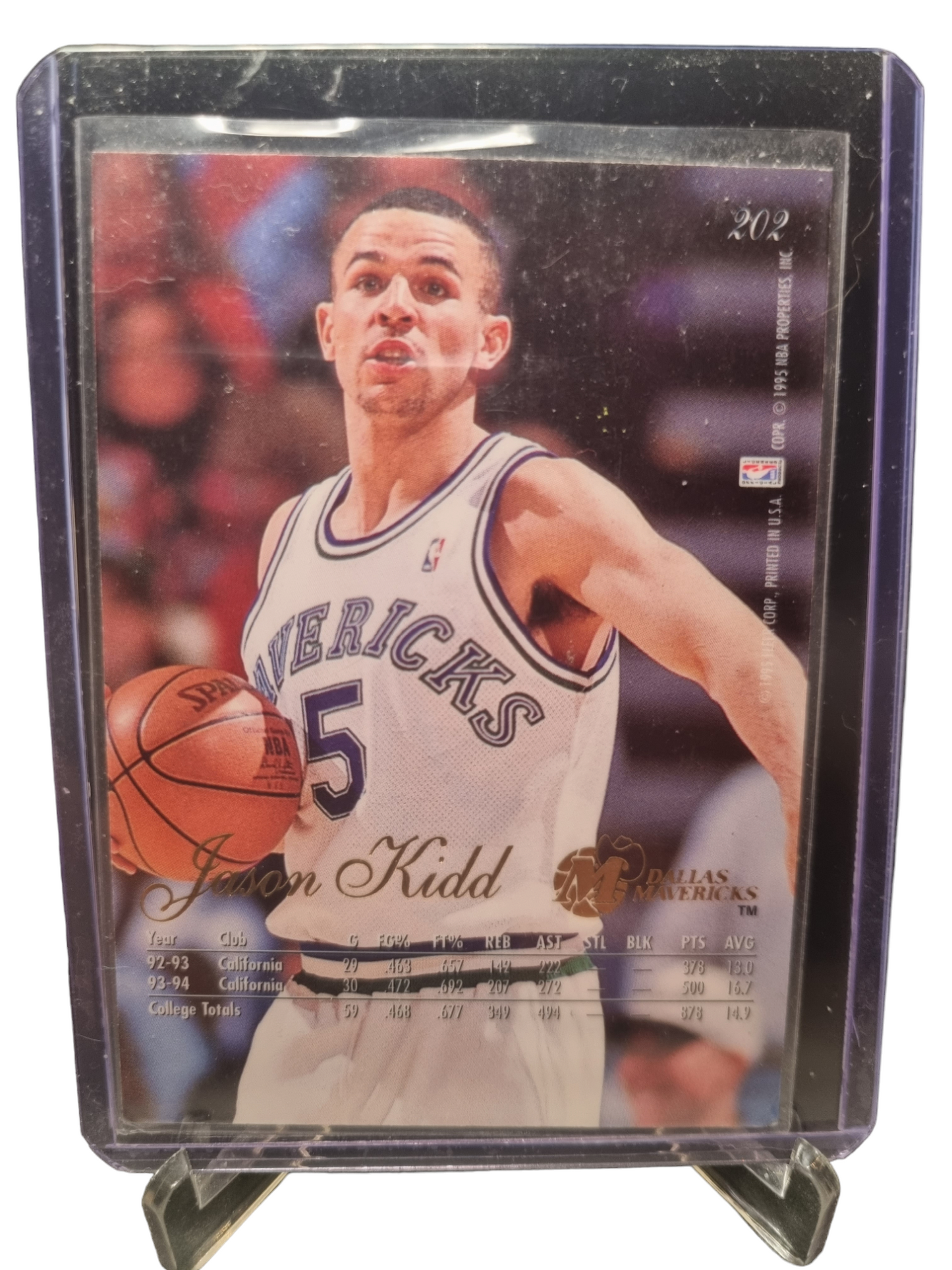 1994-95 Flair #202 Jason Kidd Rookie Card
