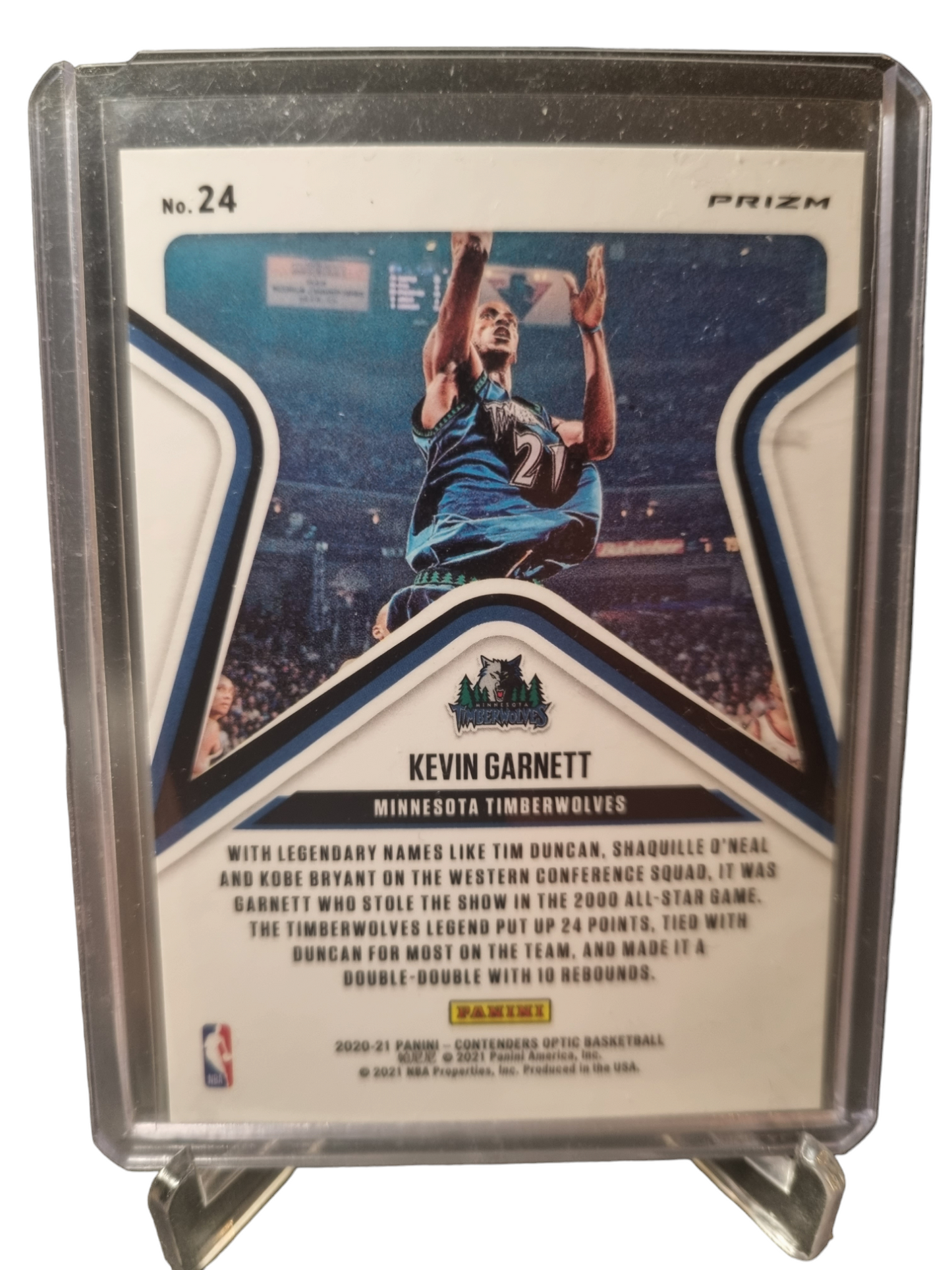 2020-21 Contenders Optic #24 Kevin Garnett All-Star Aspirations Silver Prizm