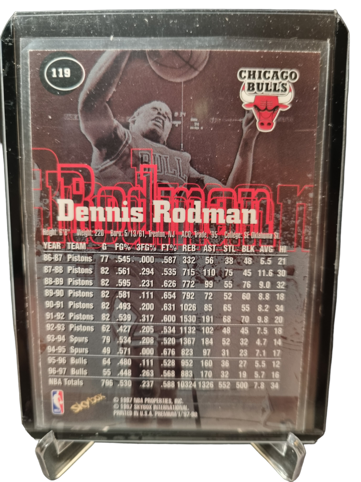 1997 Skybox Premium #119 Dennis Rodman