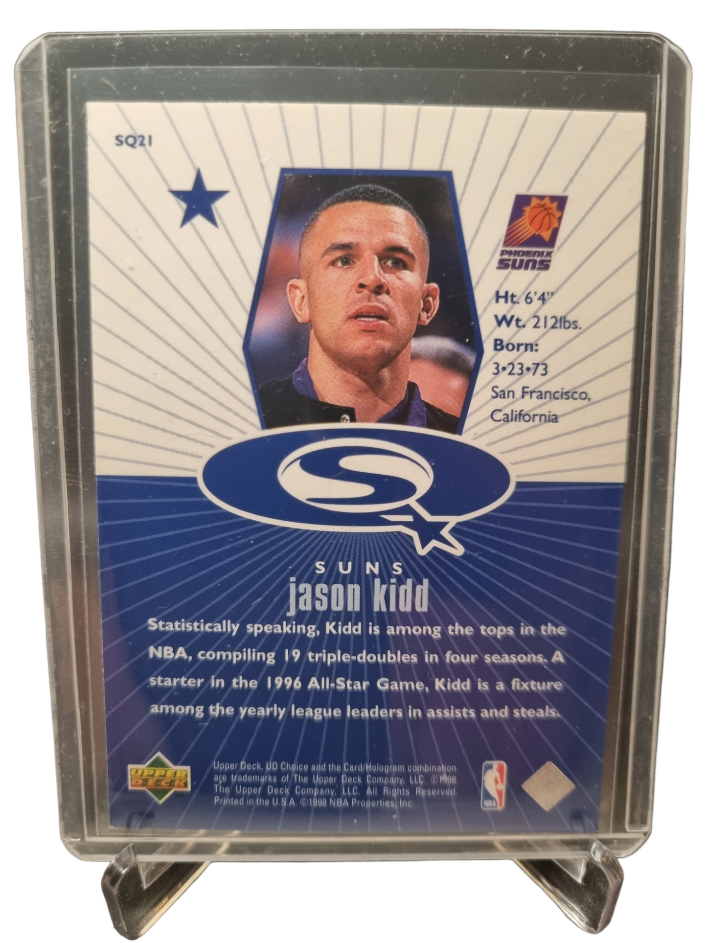 1998 Upper Deck #SQ21 Jason Kidd Star Quest