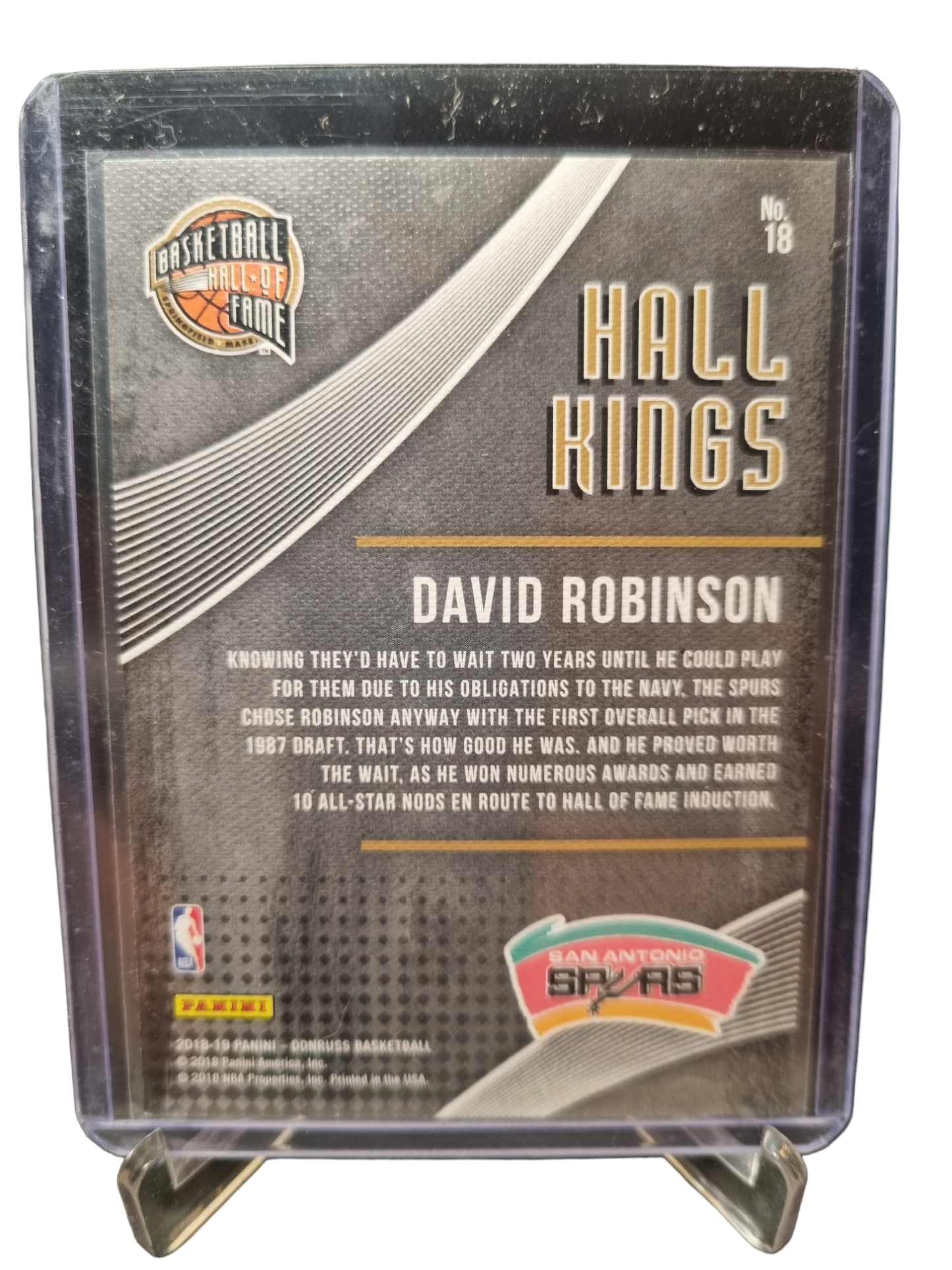 2018-19 Panini Donruss #18 David Robinson Hall Kings