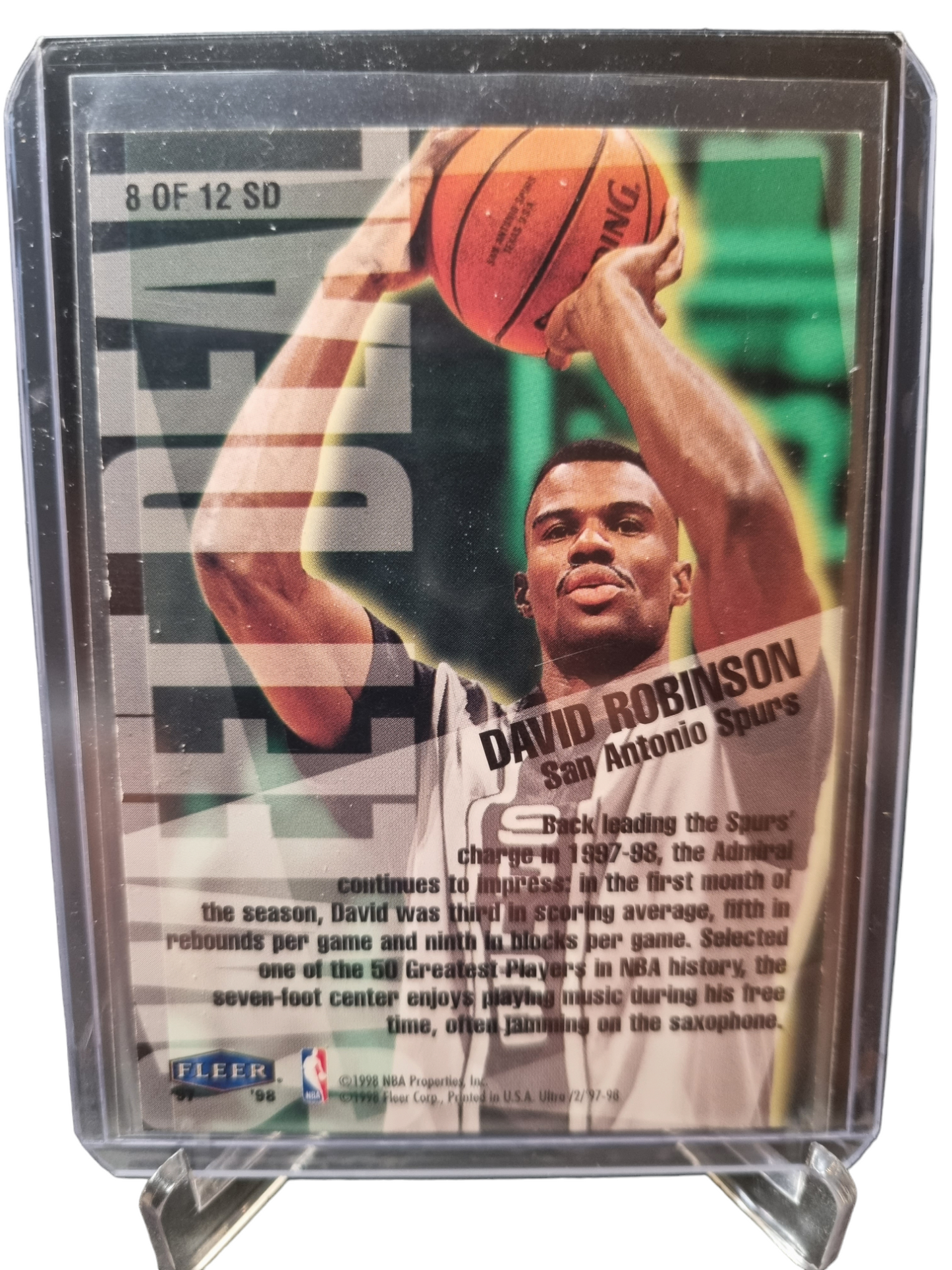 1997-98 Fleer #8 of 12 SD David Robinson Sweet Deal