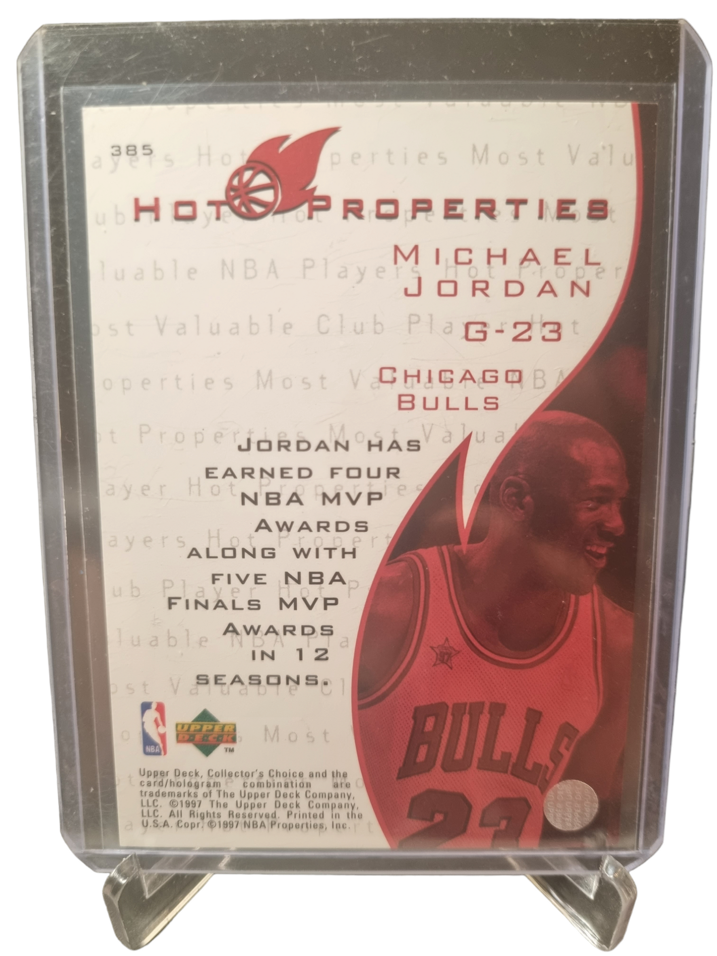 1997 Upper Deck #385 Michael Jordan Hot Properties
