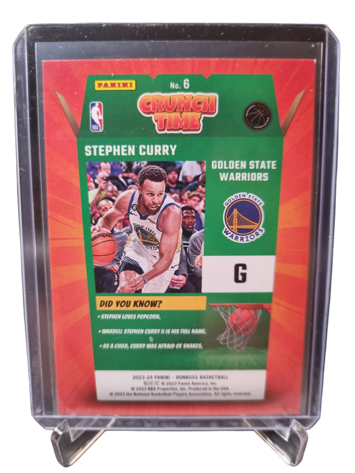 2023-24 Panini Donruss #6 Stephen Curry Crunch Time