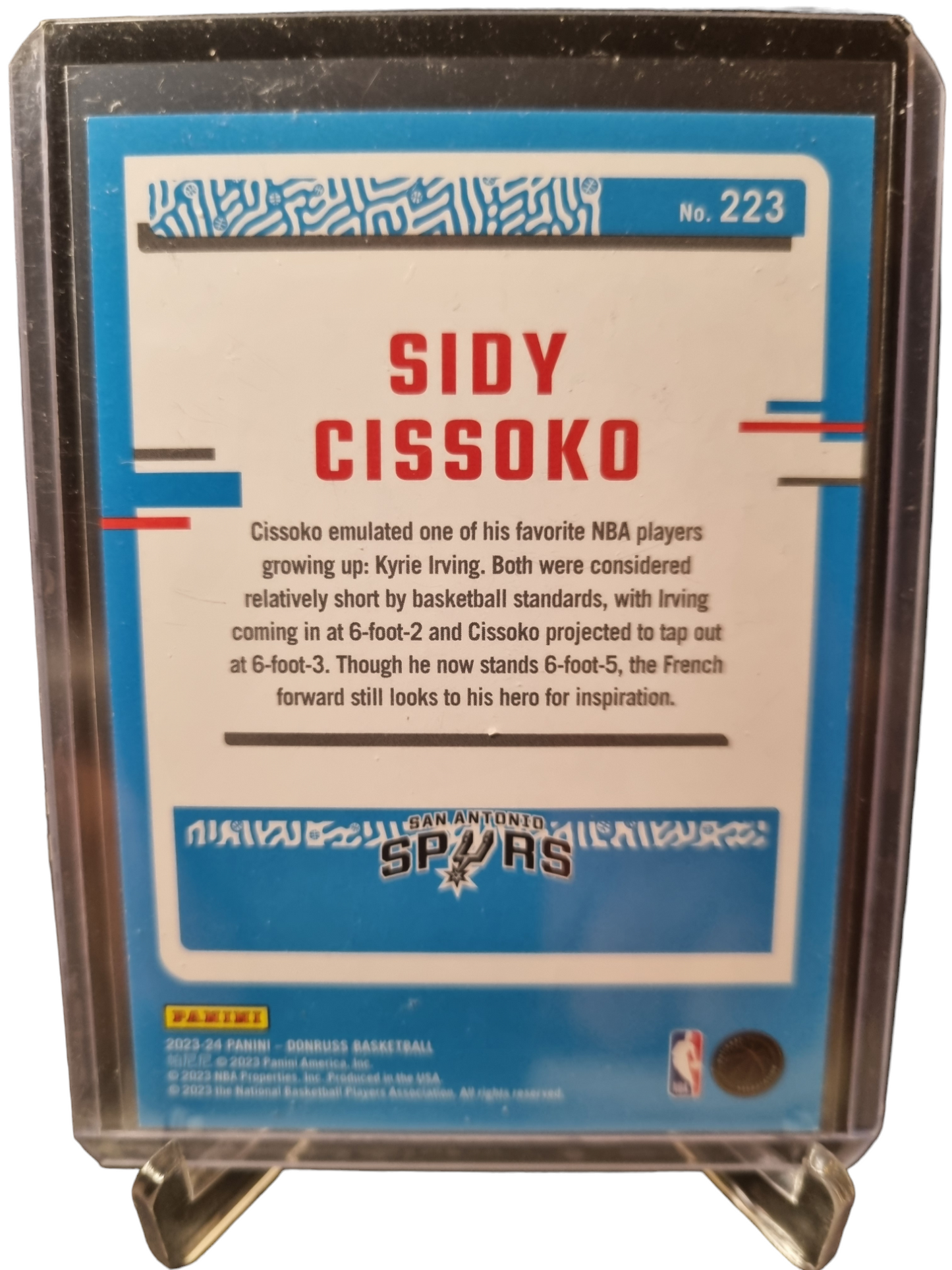 2023-24 Panini Donruss #223 Sidy Cissoko Rated Rookie Press Proof 095/199