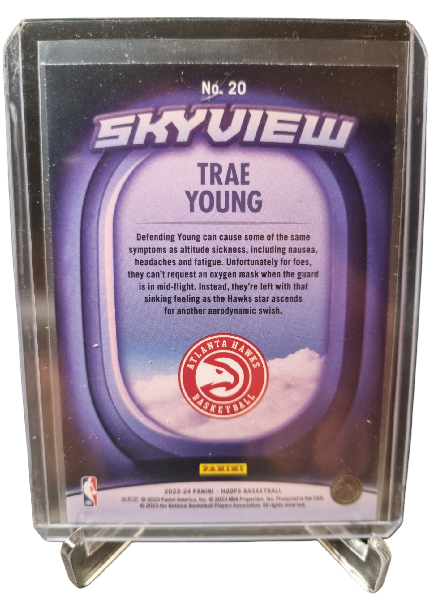2023-24 Panini Hoops Winter #20 Trae Young Skyview