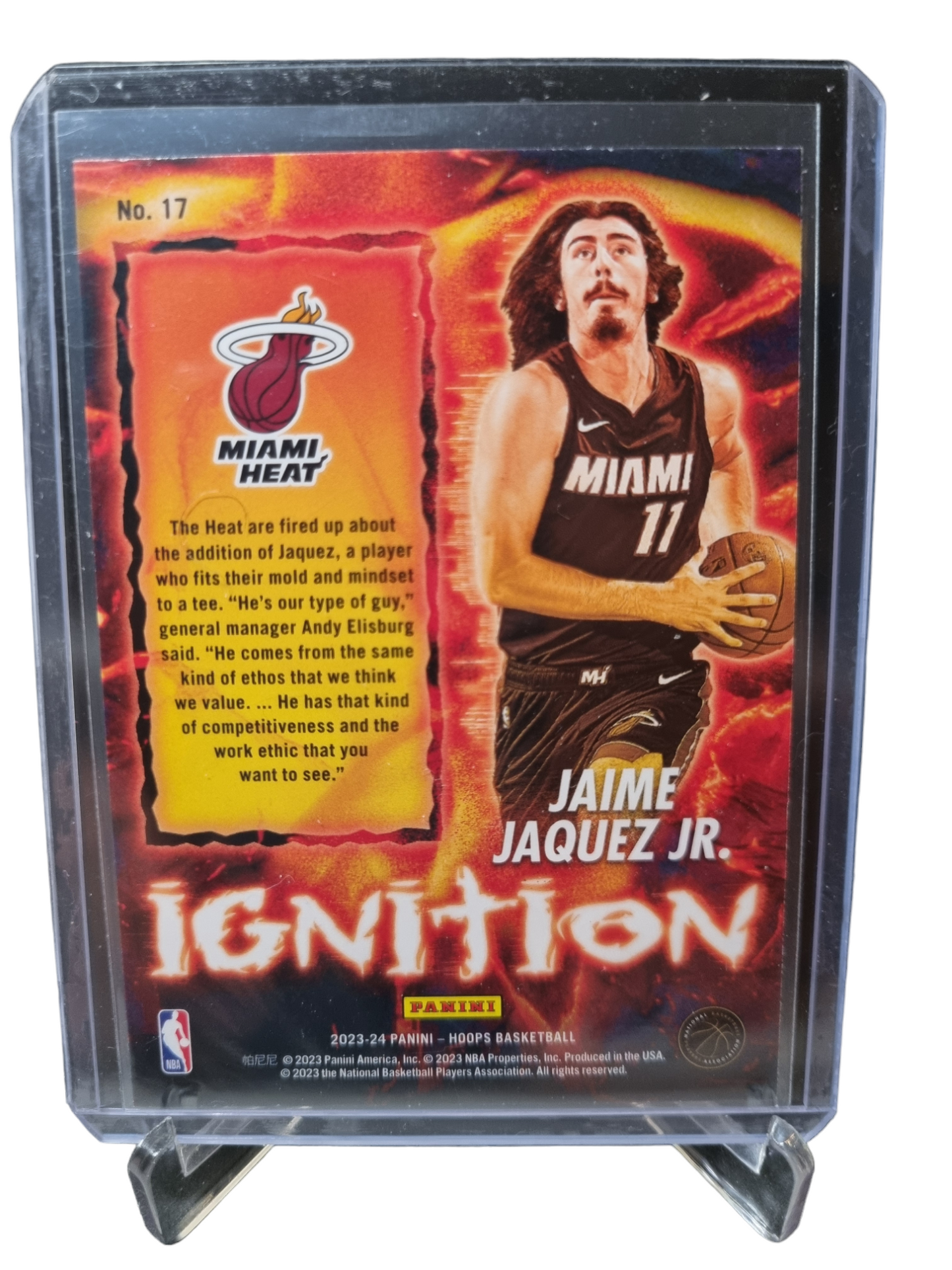 2023-24 Panini Hoops #17 Jamie Jaquez JR Rookie Card Ignition