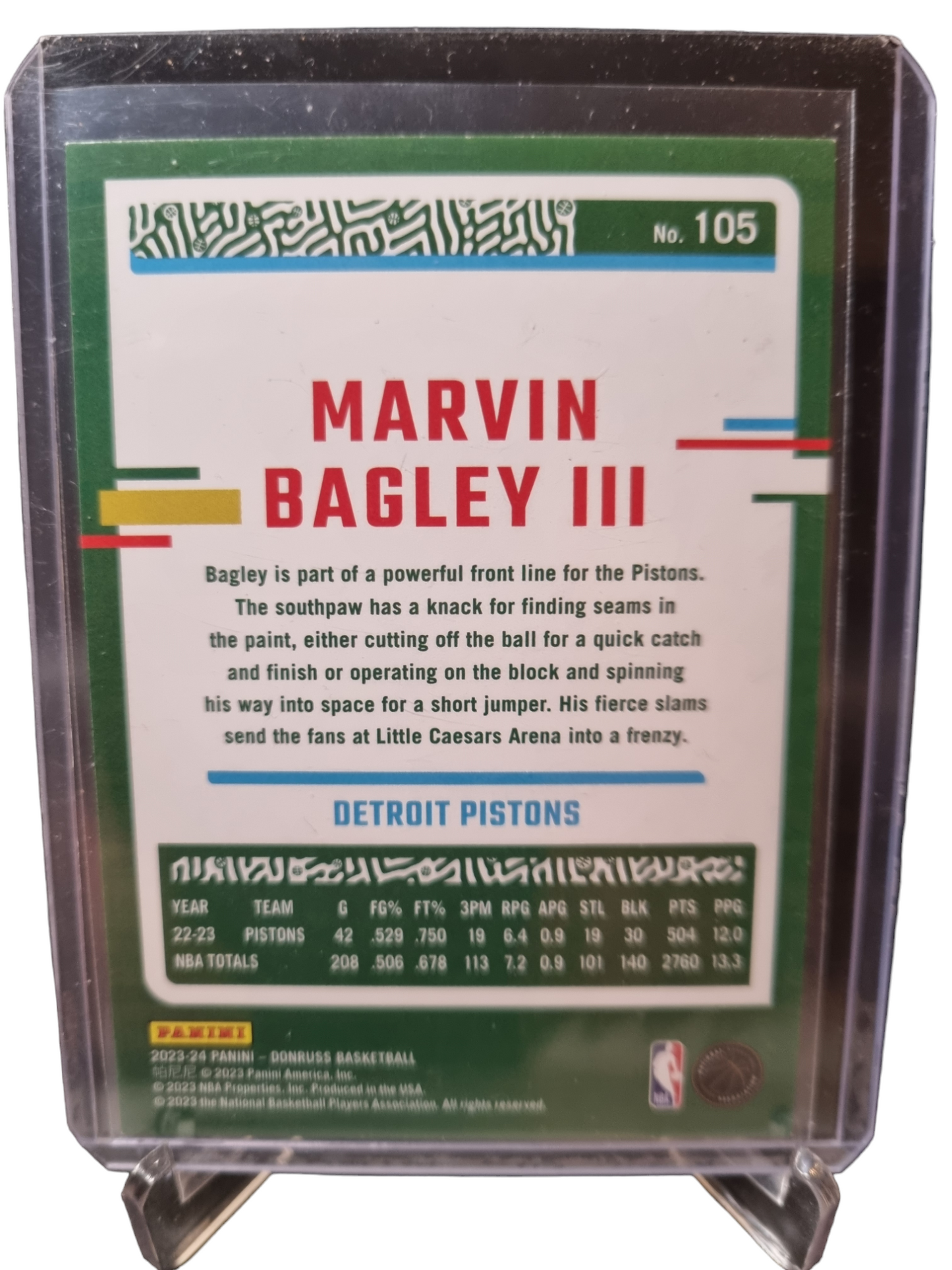 2022-23 Panini Donruss #105 Marvin Bagley III Press Proof