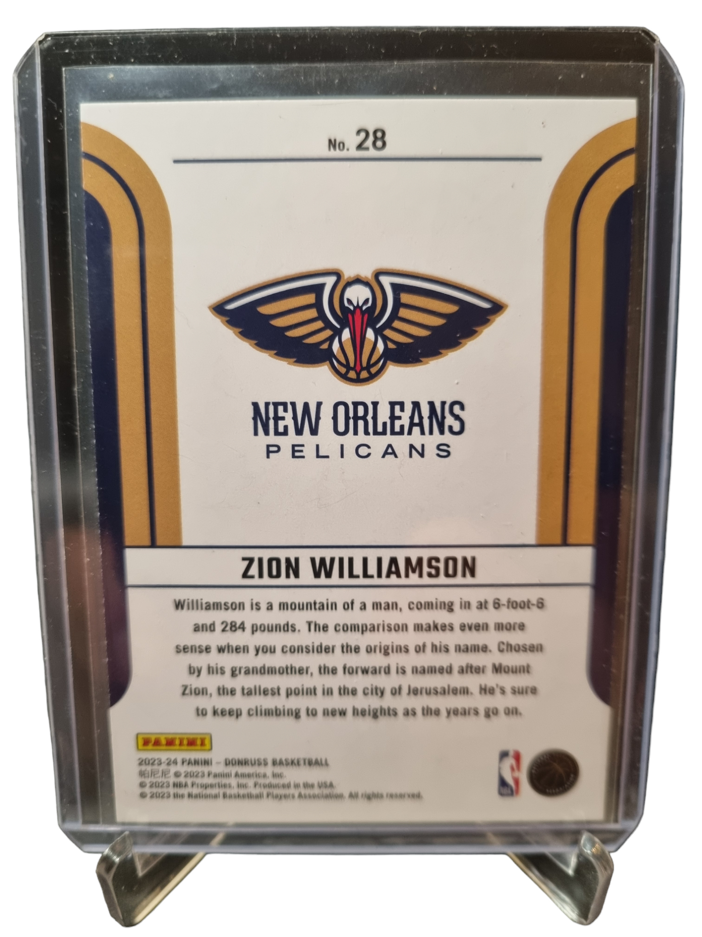 2023-24 Panini Donruss 28 Zion Williamson Franchise Features
