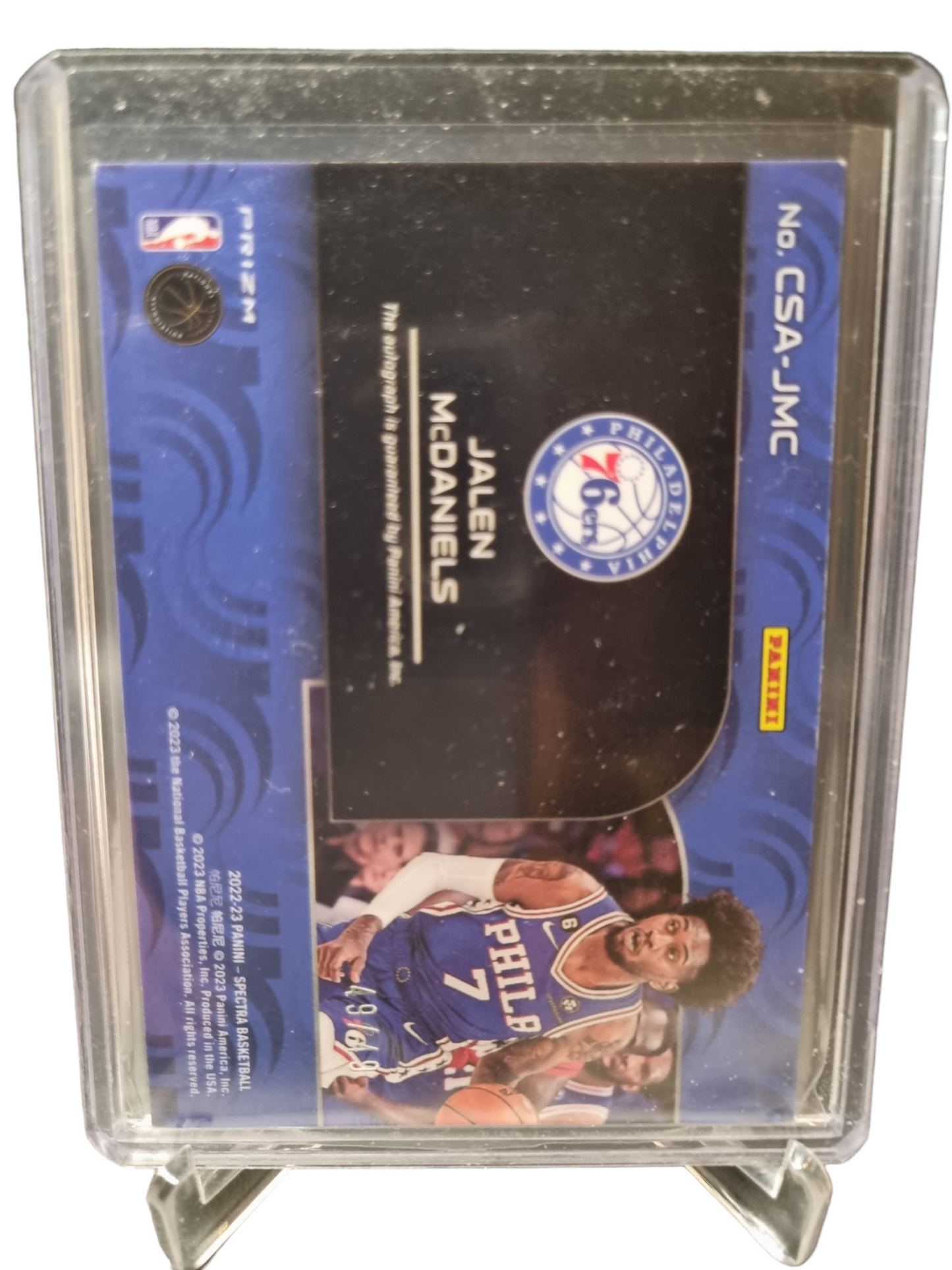 2022-23 Panini Spectra #CSA-JMC Jalen McDaniels Catalysts Autograph 49/49