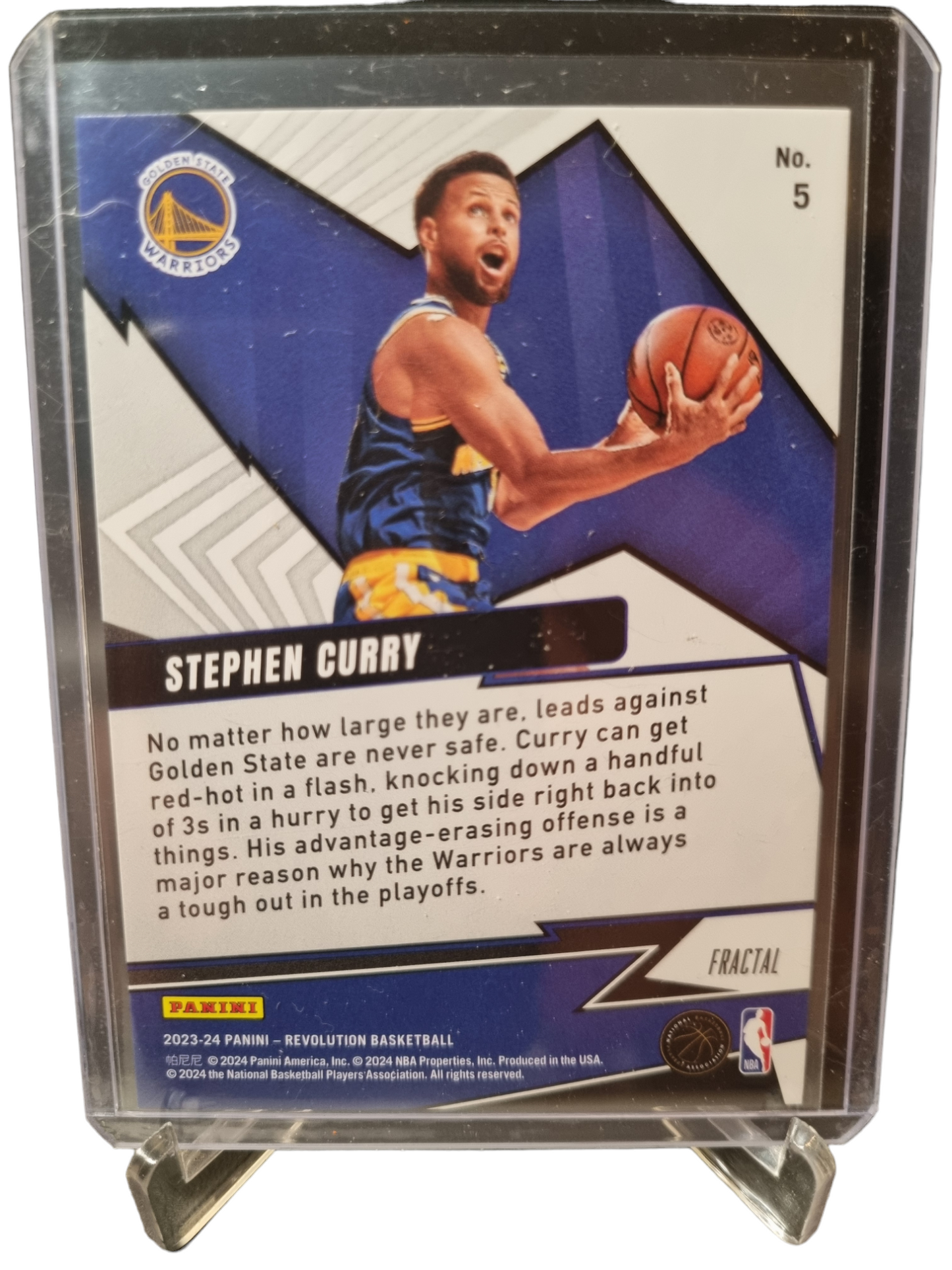 2023-24 Panini Revolution #5 Stephen Curry Shockwave Fractal
