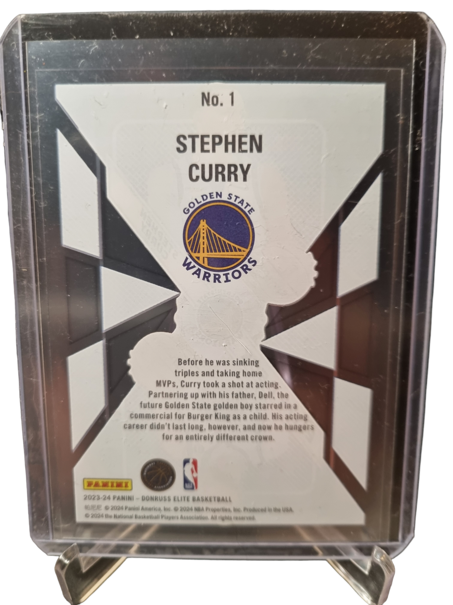 2023-24 Panini Donruss Elite #1 Stephen Curry Elite Deck