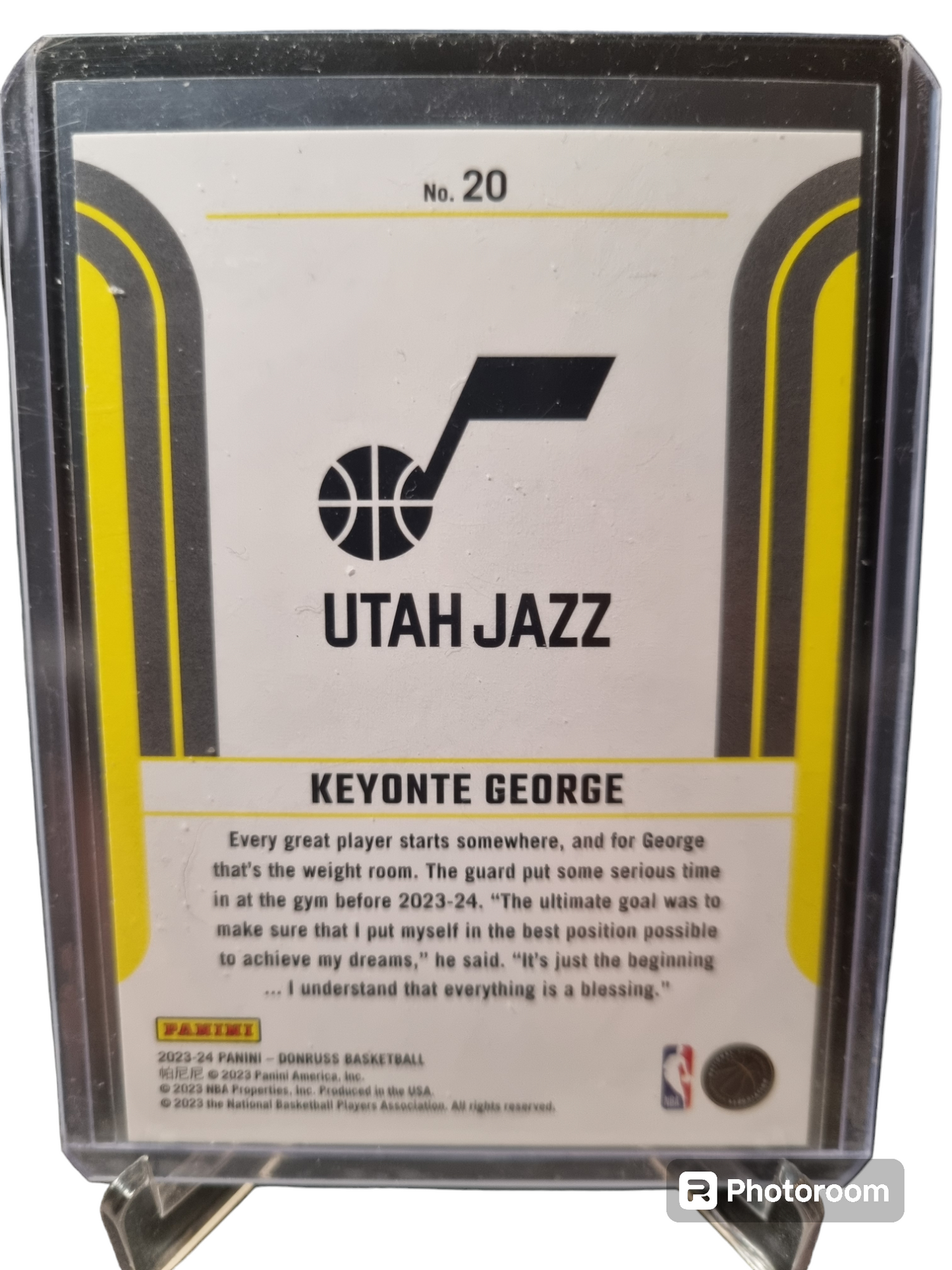 2023-24 Panini Donruss #20 Keyonte George Rookie Card Franchise Features