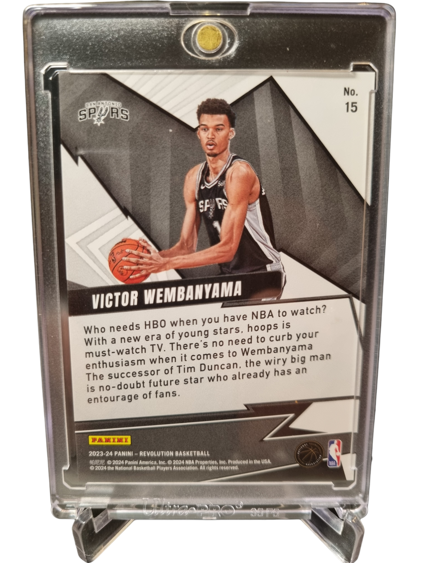 2023-24 Revolution #15 Victor Wembanyama Rookie Card Shock Wave