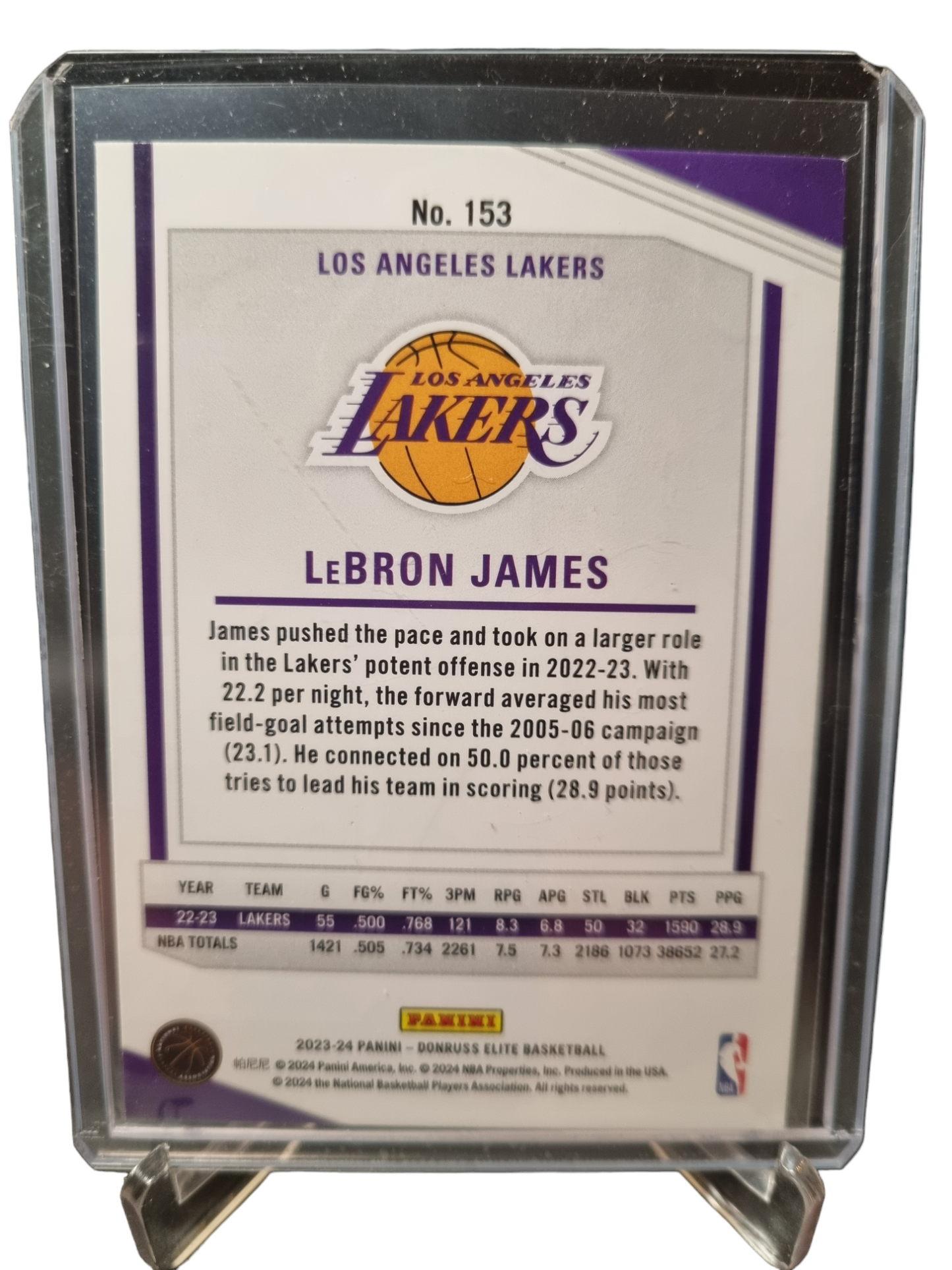 2023-24 Panini Donruss Elite #153 Lebron James Orange