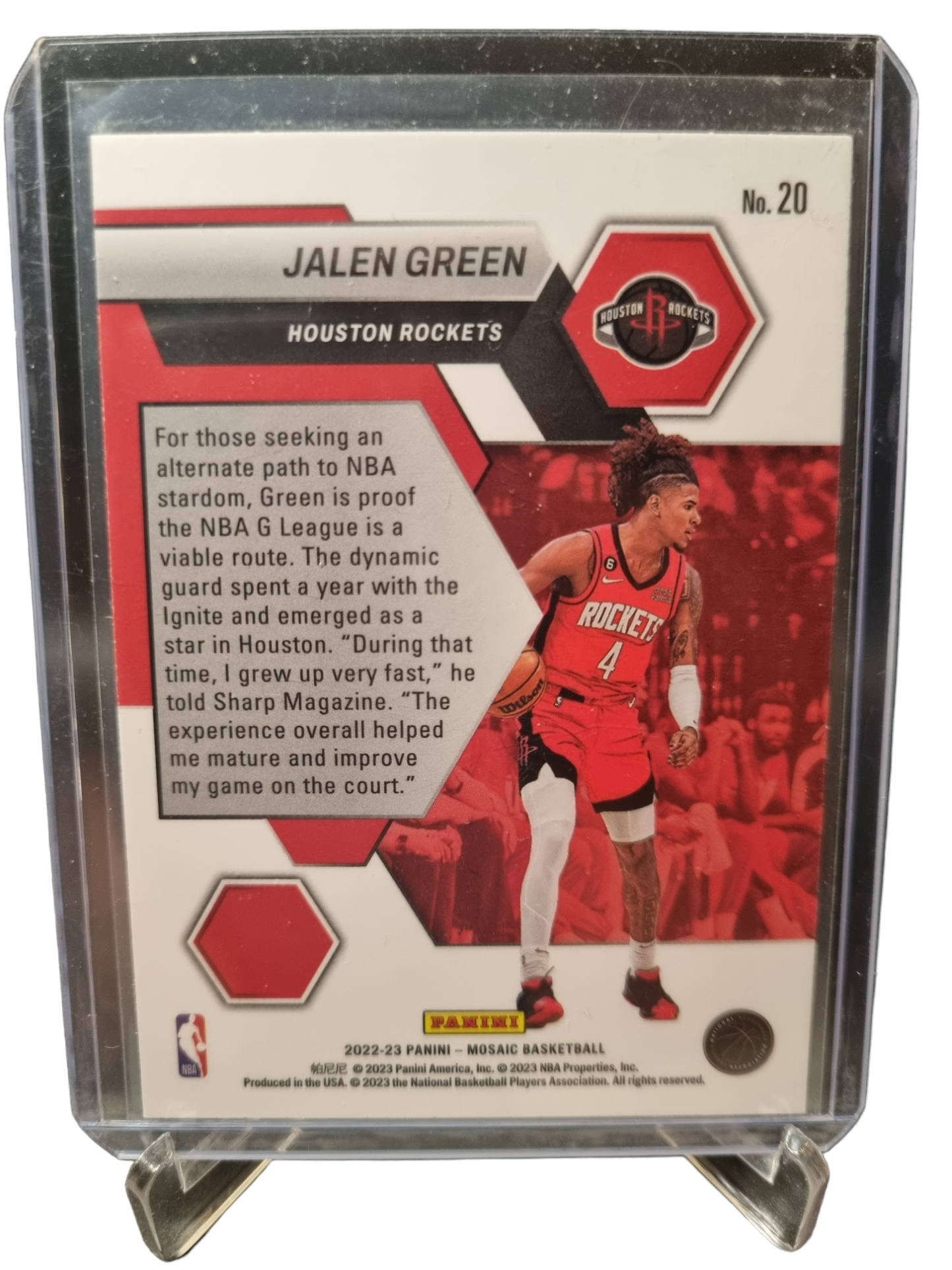 2022-23 Panini Mosaic #20 Jalen Green Montage