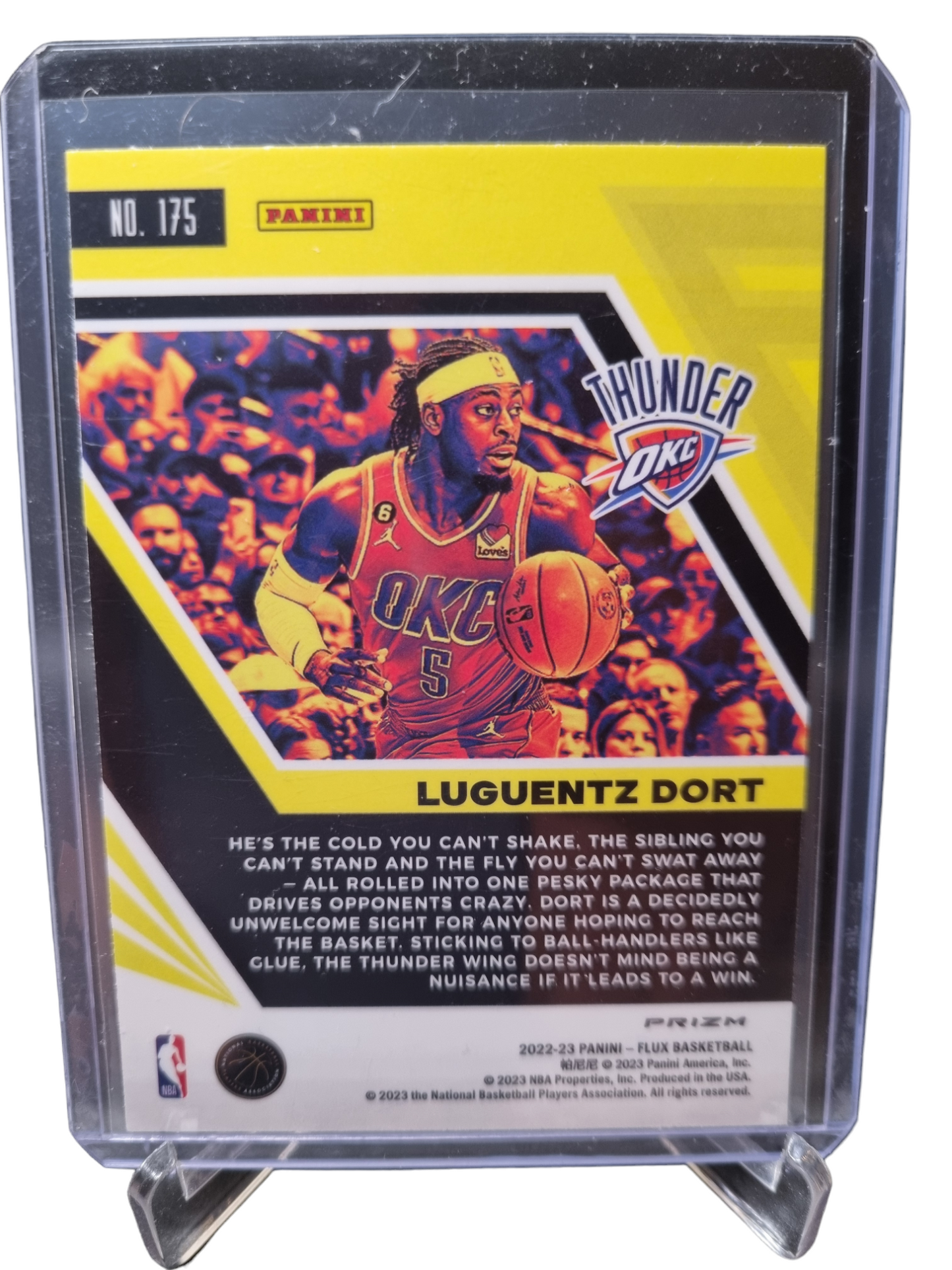 2022-23 Panini Flux #175 Luguentz Dort Silver Prizm