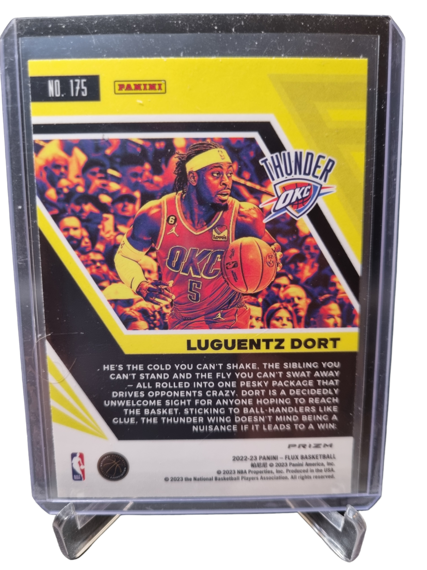 2022-23 Panini Flux #175 Luguentz Dort Orange Prizm