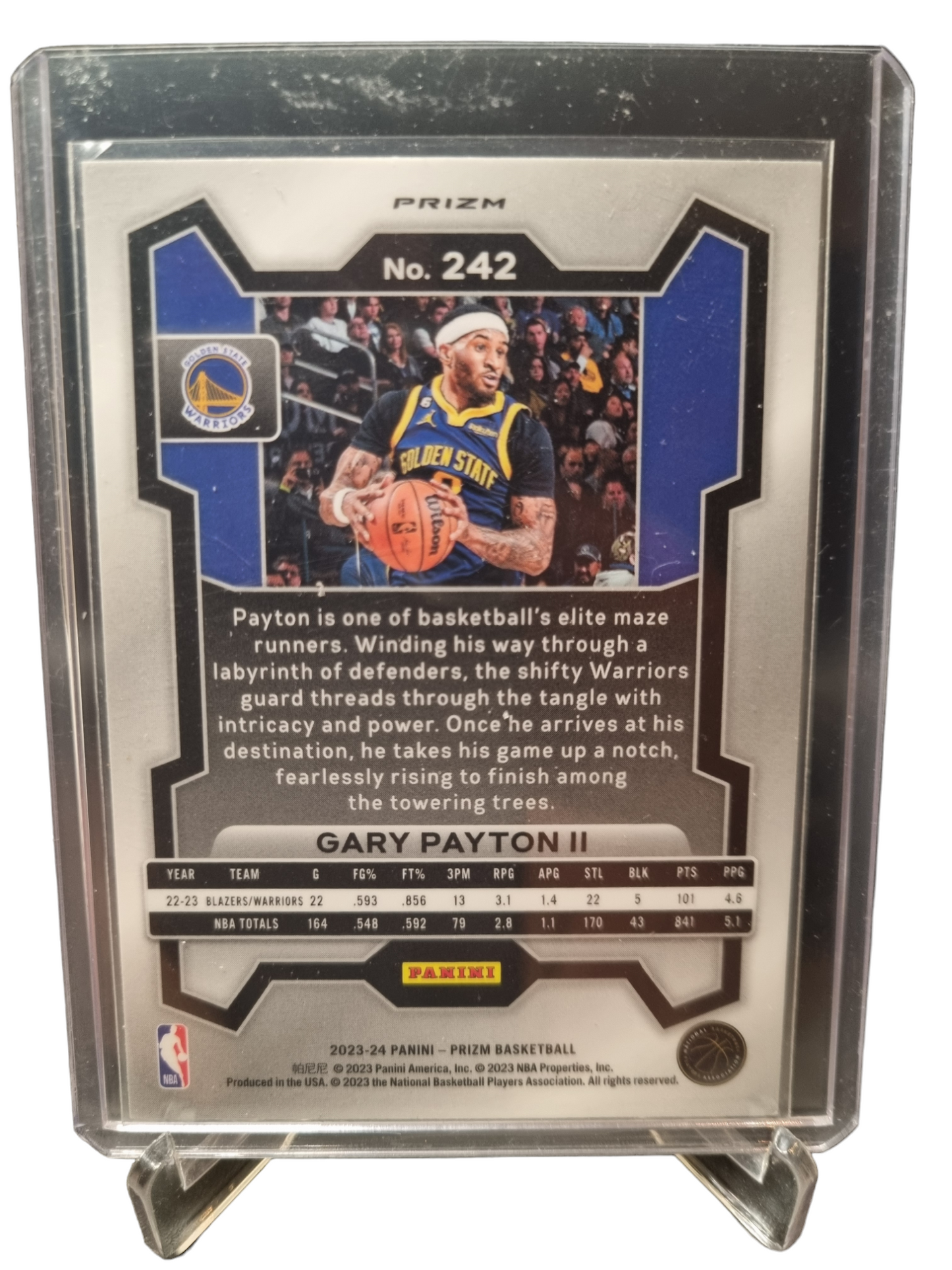 2023-24 Panini Prizm #242 Gary Payton II Green Prizm