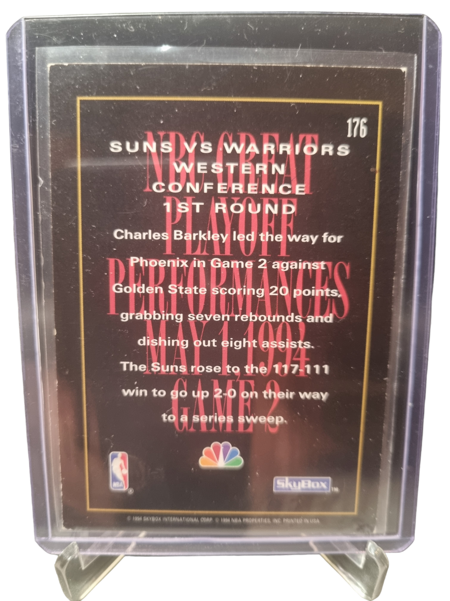 1994 Skybox #176 Charles Barkley NBA on NBC