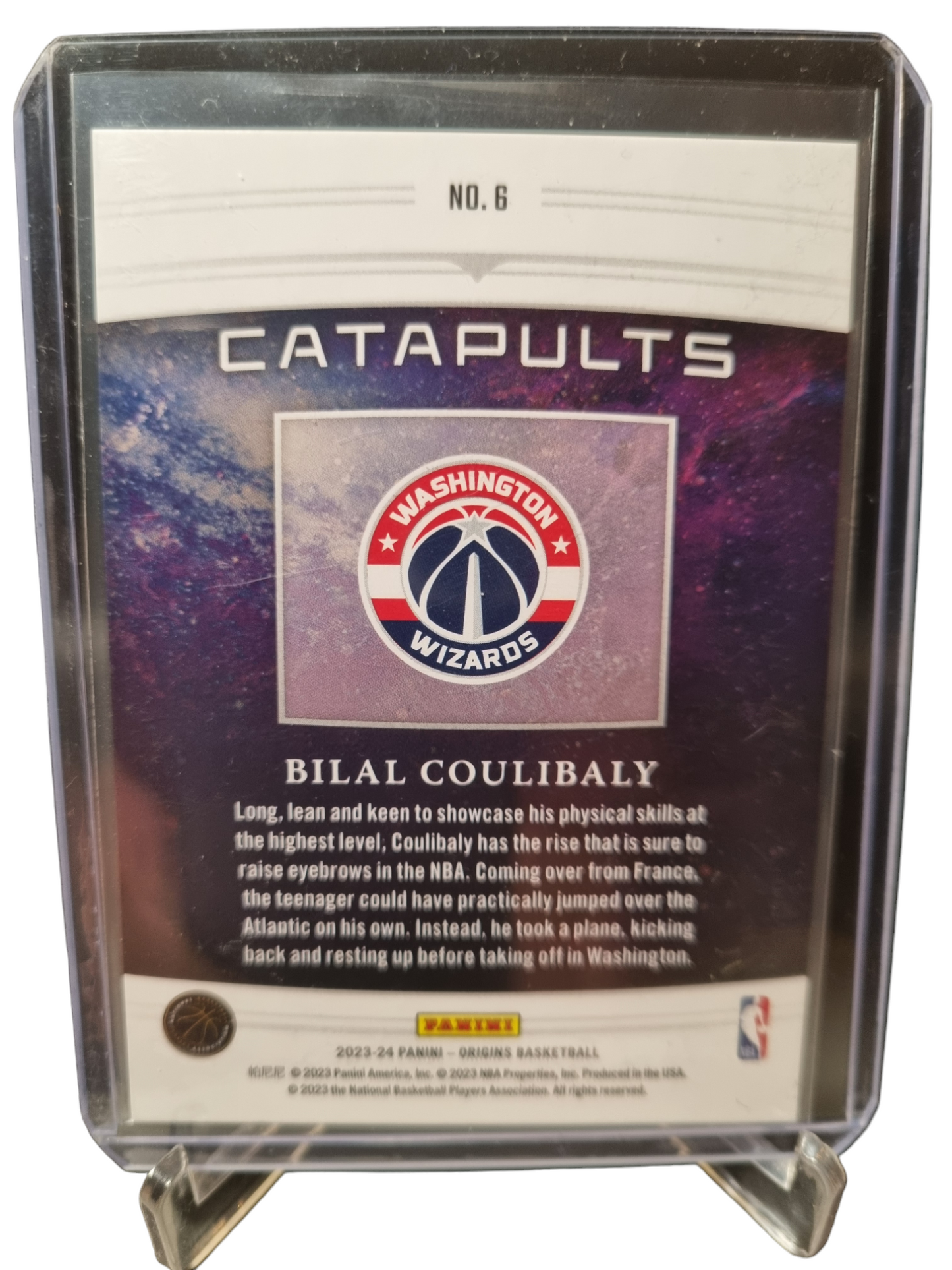 2023-24 Panini Origins #6 Bilal Coulibaly Rookie Card Catapults