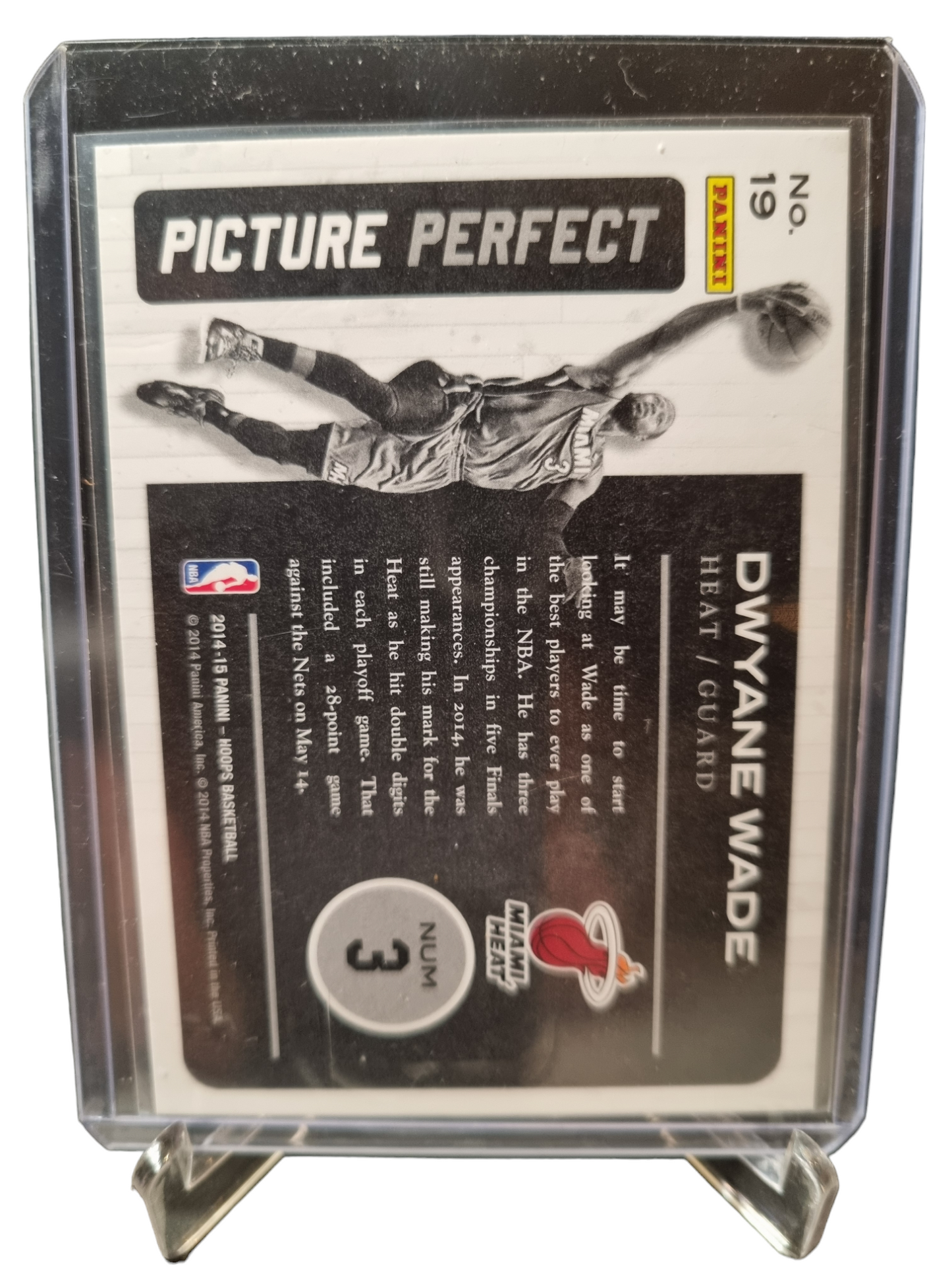 2014-15 Panini Hoops #19 Dwyane Wade picture Perfect Gold Foil