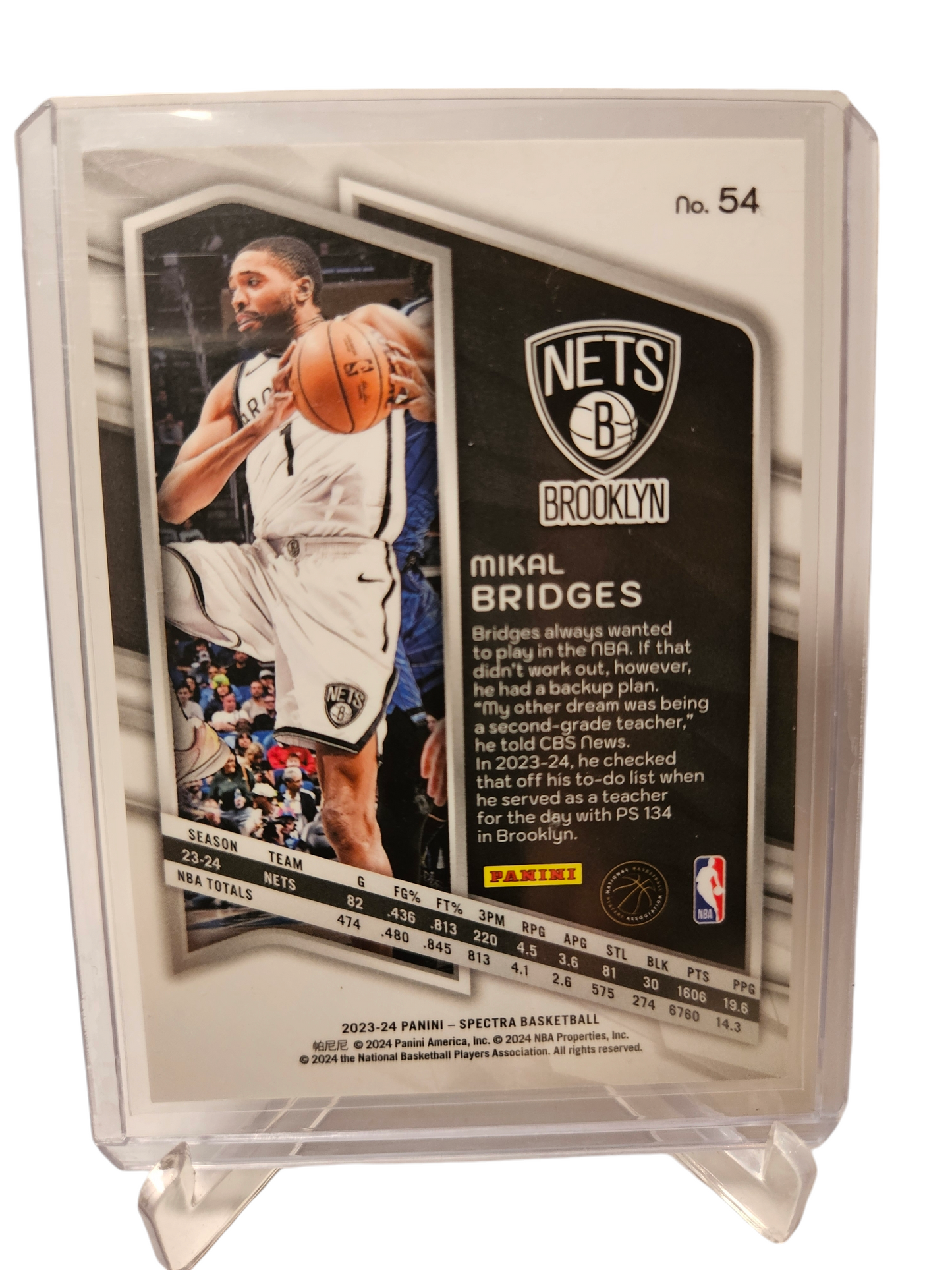 2023-24 Panini Spectra #54 Mikal Bridges