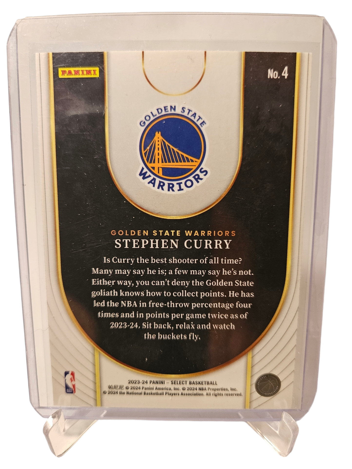2023-24 Panini Select #4 Stephen Curry Neon Icon