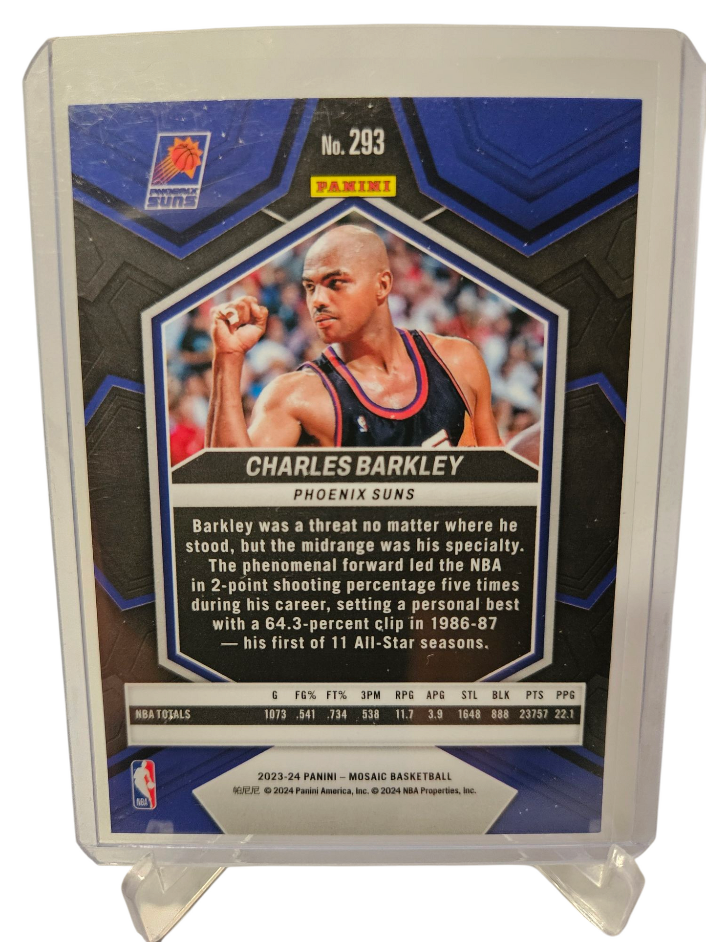 2023-24 Panini Mosaic #293 Charles Barkley NBA Greats