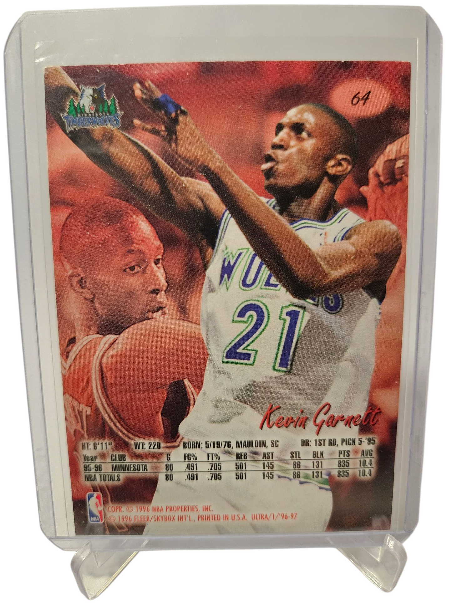 1996-97 Fleer Ultra #64 Kevin Garnett